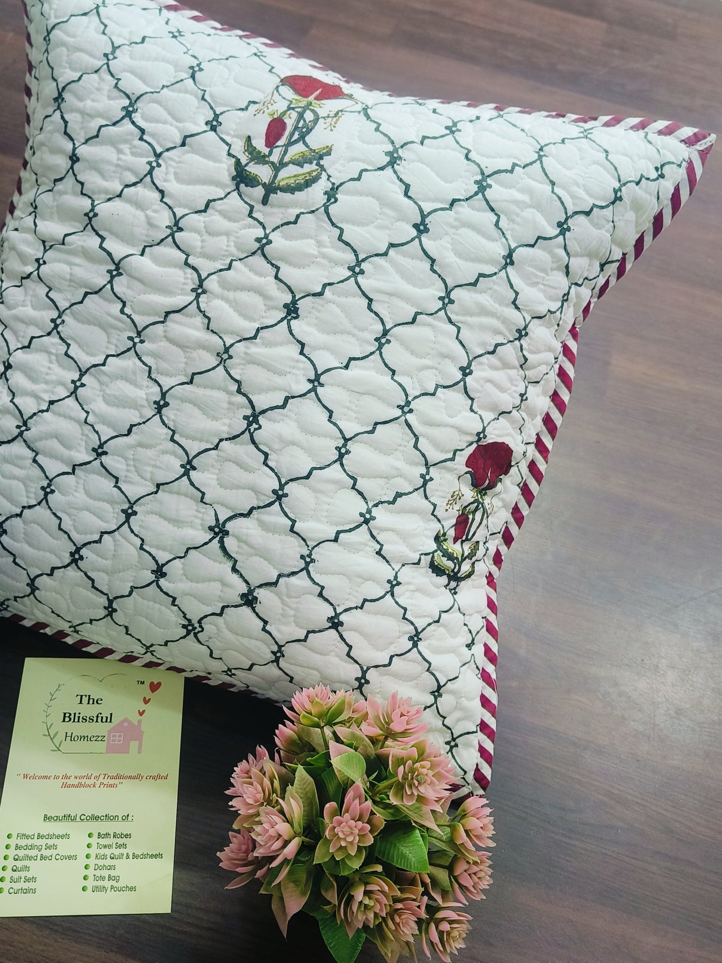 Handblock Printed Cushion Cover