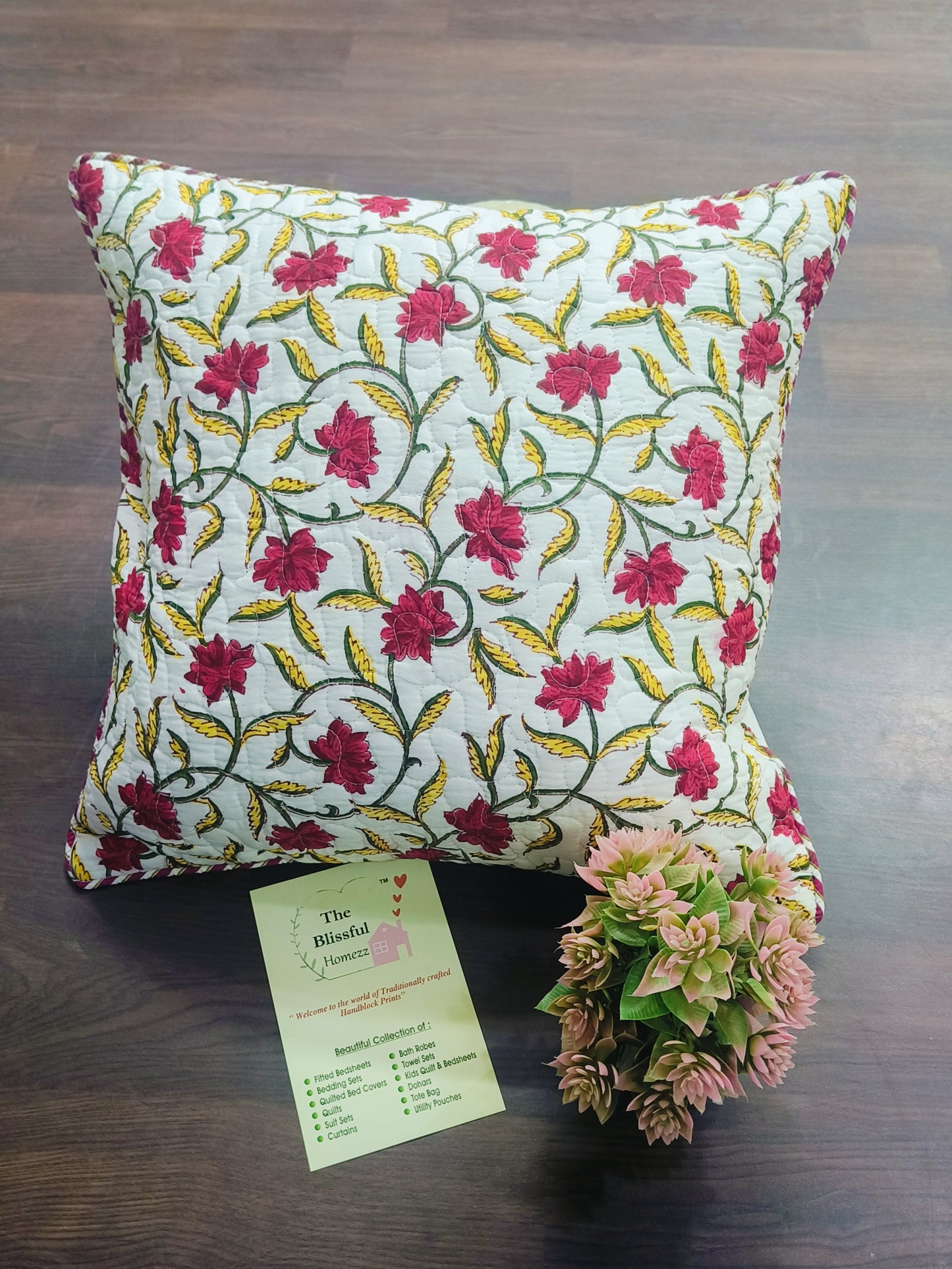 Handblock Printed Cushion Cover