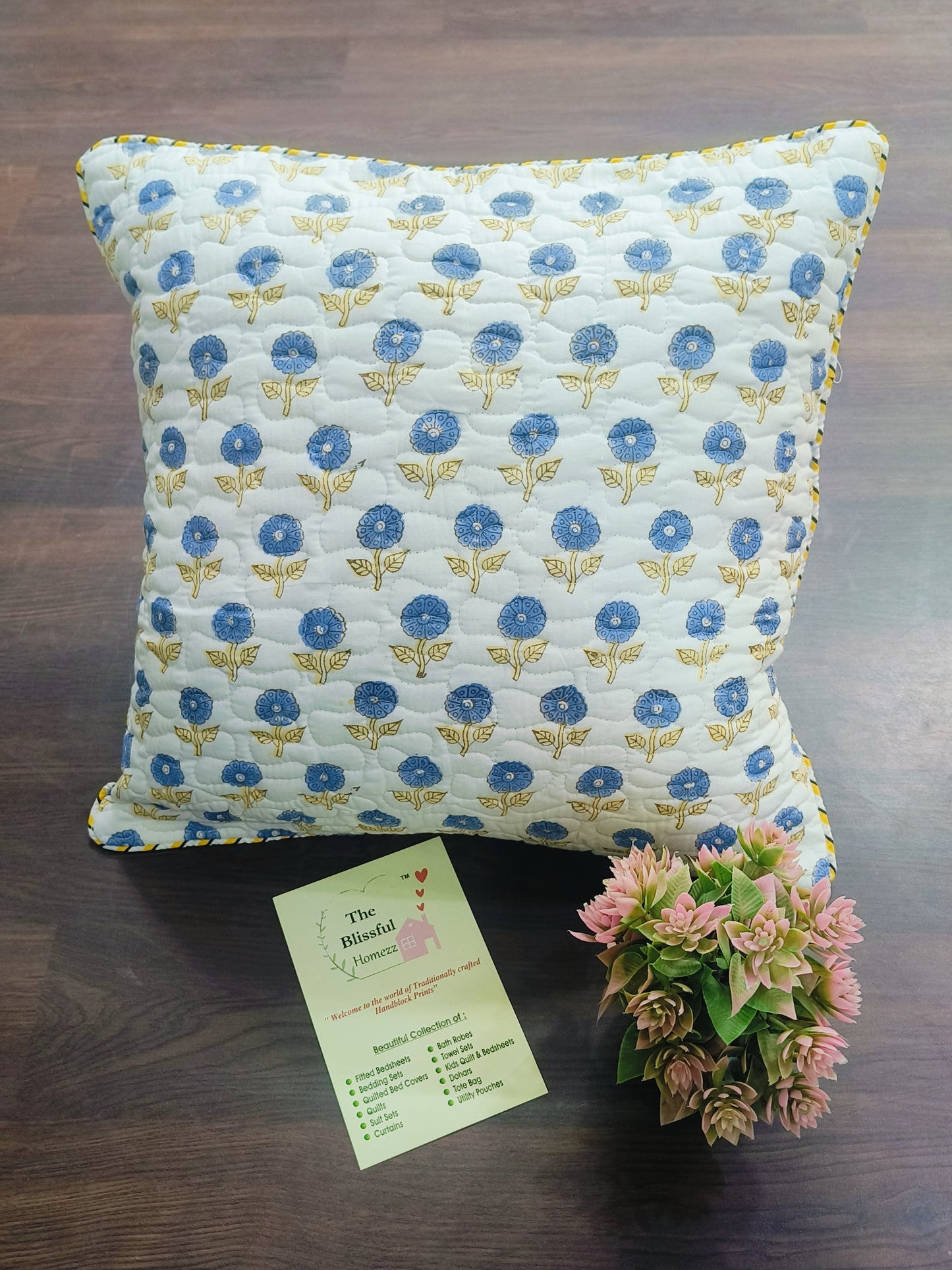 Handblock Printed Cushion Cover