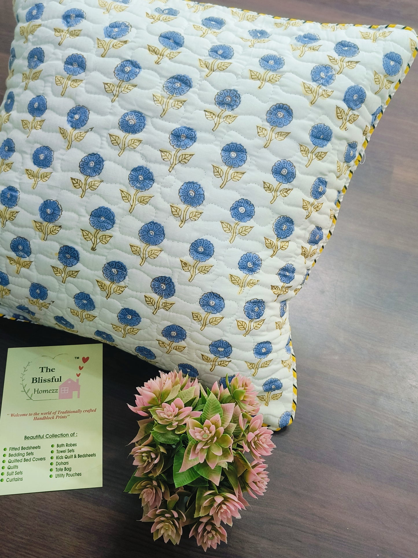 Handblock Printed Cushion Cover