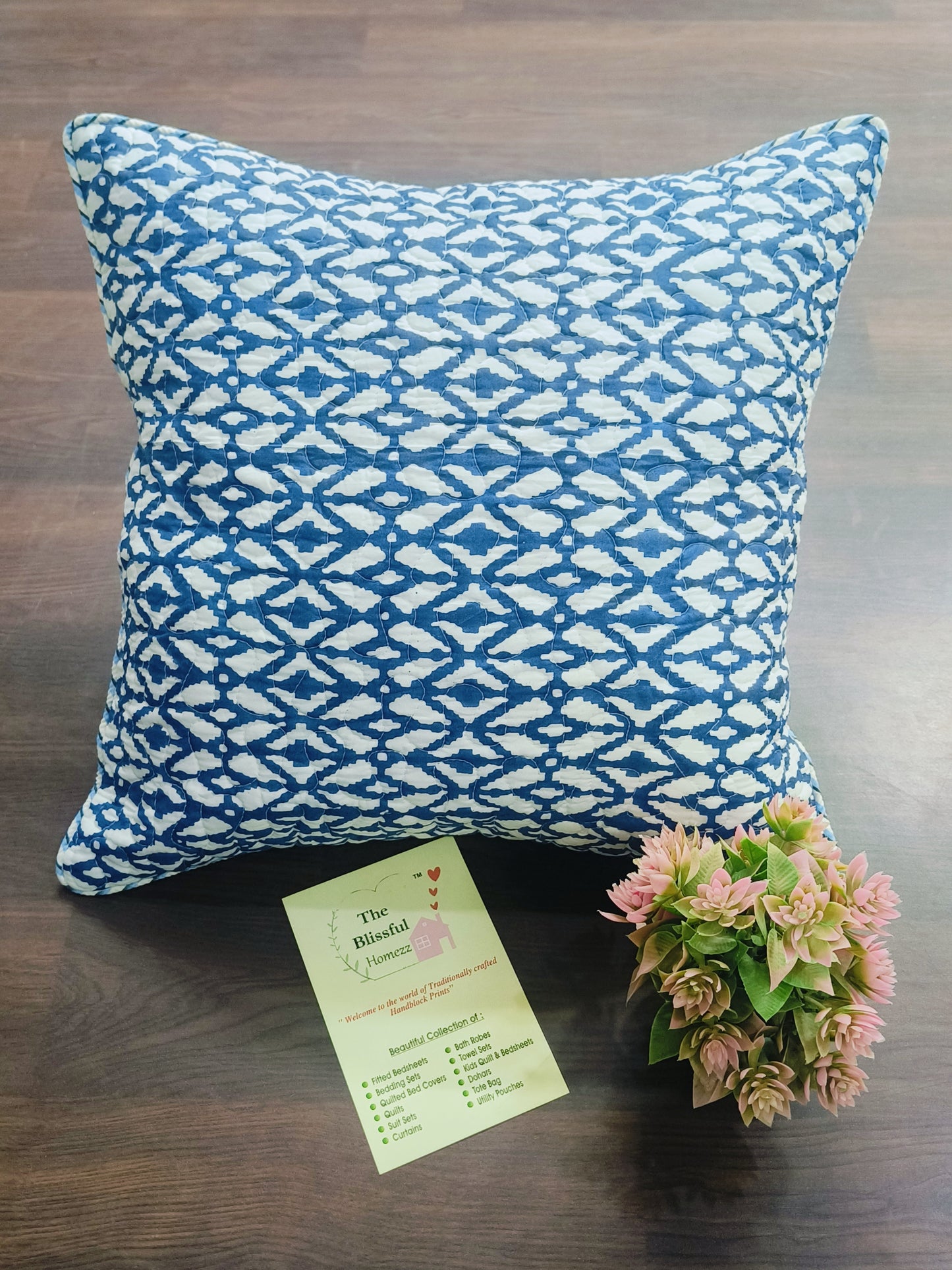 Handblock Printed Cushion Cover