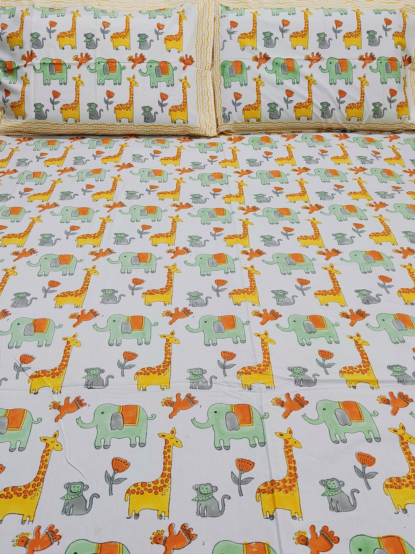 FRESH ARRIVAL Handblock Printed Premium Bedsheets (Dispatch Time 24 Hours)