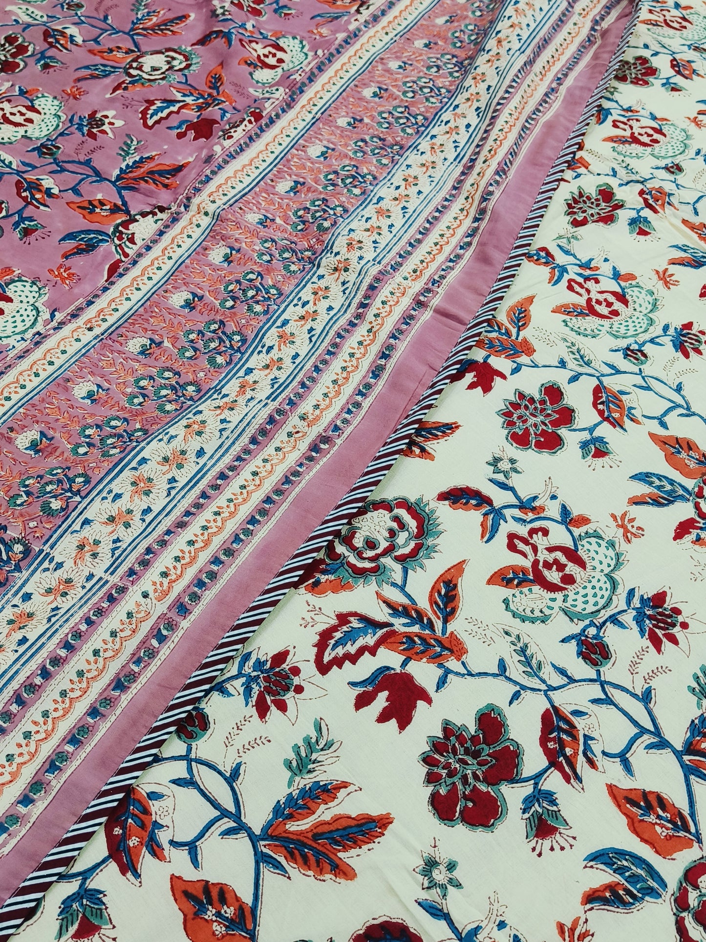 FRESH ARRIVAL Handblock Printed Premium Double Bed Dohars