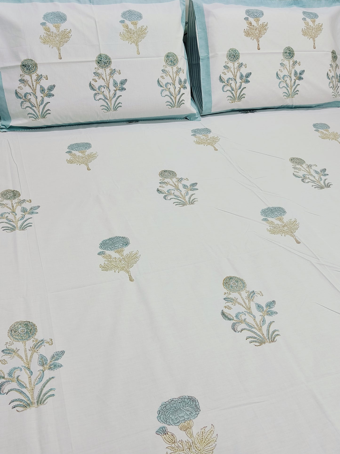 FRESH ARRIVAL Handblock Printed Premium Bedsheets (Dispatch Time 24 Hours)