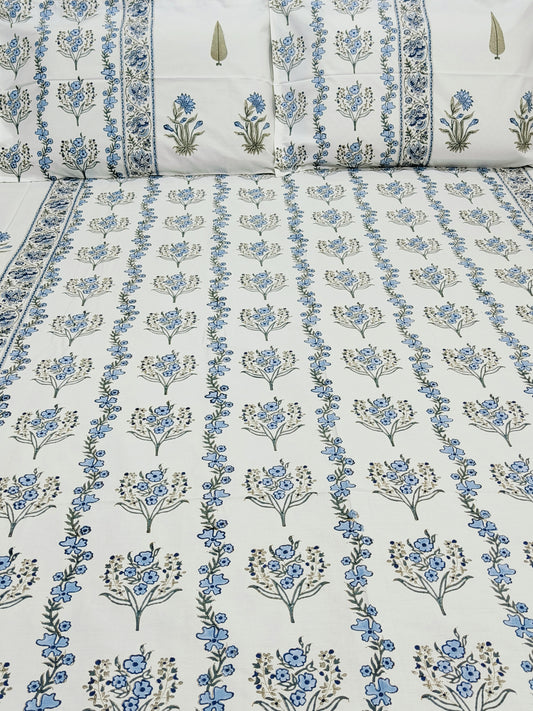 FRESH ARRIVAL Handblock Printed Premium Bedsheets (Dispatch Time 24 Hours)