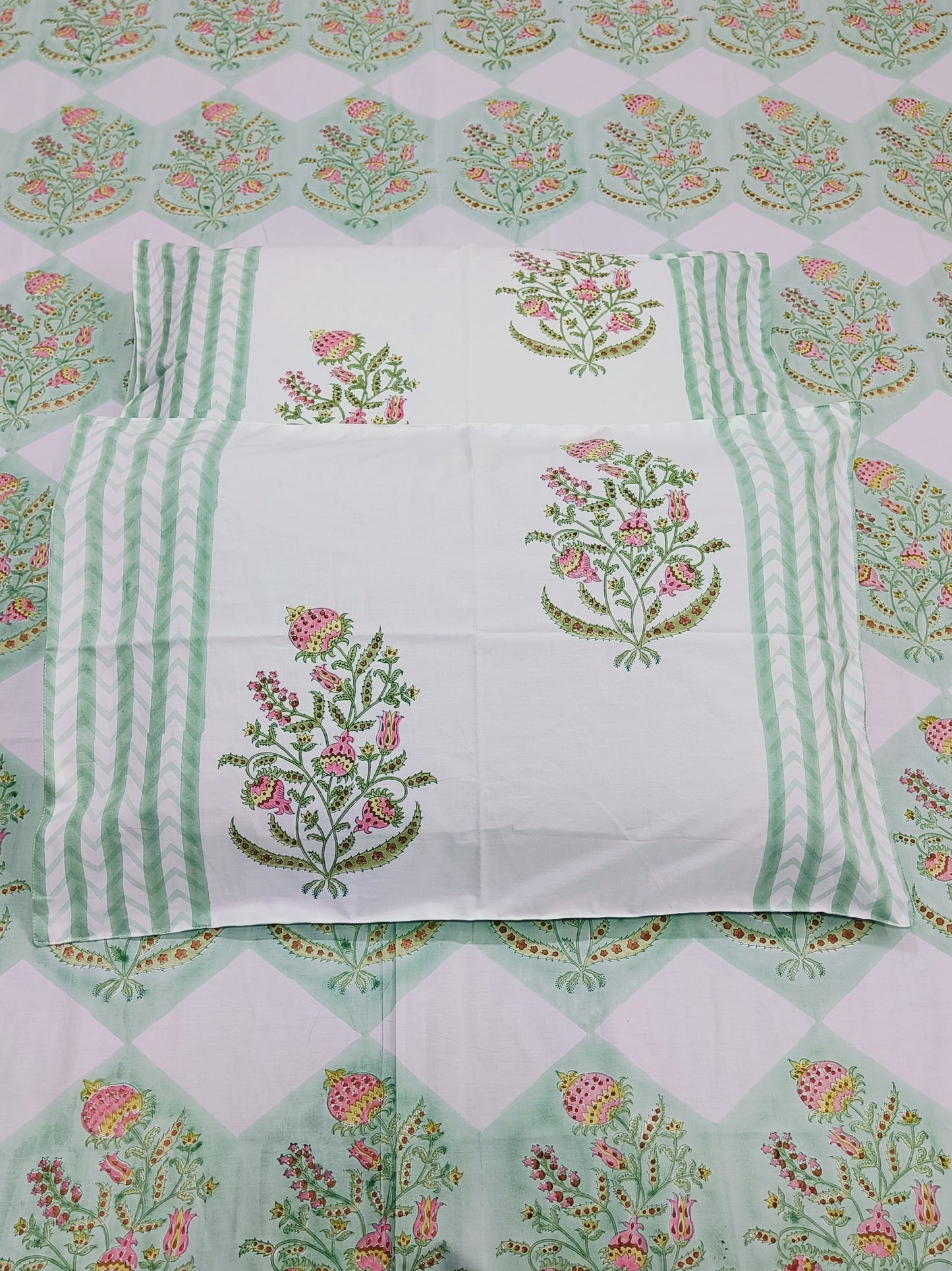 FRESH ARRIVAL Handblock Printed Premium Bedsheets (Dispatch Time 24 Hours)