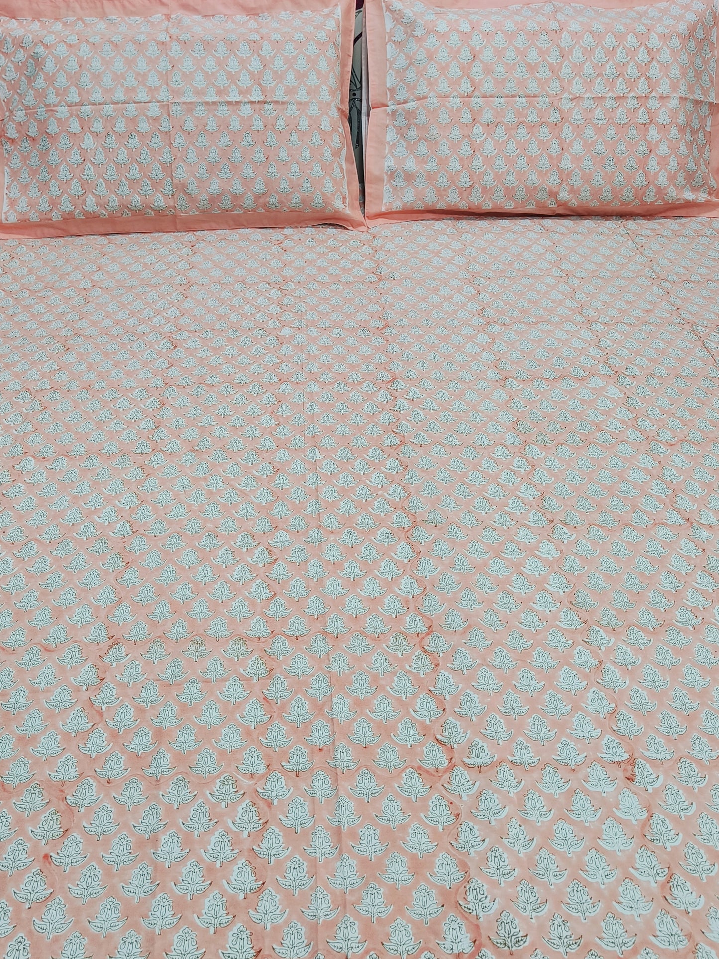 FRESH ARRIVAL Handblock Printed Premium Bedsheets (Dispatch Time 24 Hours)