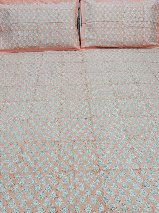 Bedsheet With King Size Pillow Cases