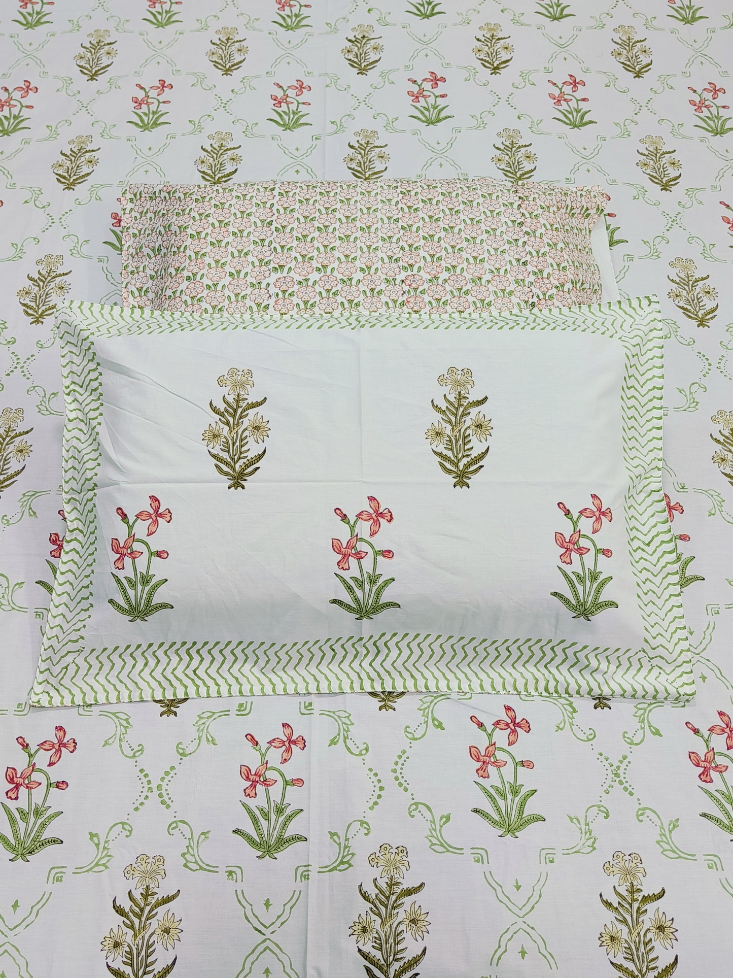 FRESH ARRIVAL Handblock Printed Premium Bedsheets (Dispatch Time 24 Hours)
