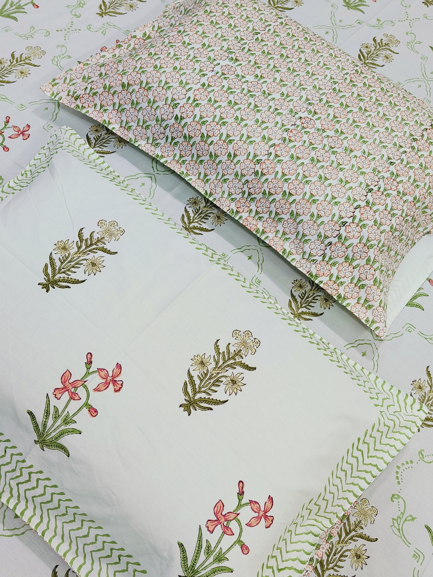 FRESH ARRIVAL Handblock Printed Premium Bedsheets (Dispatch Time 24 Hours)