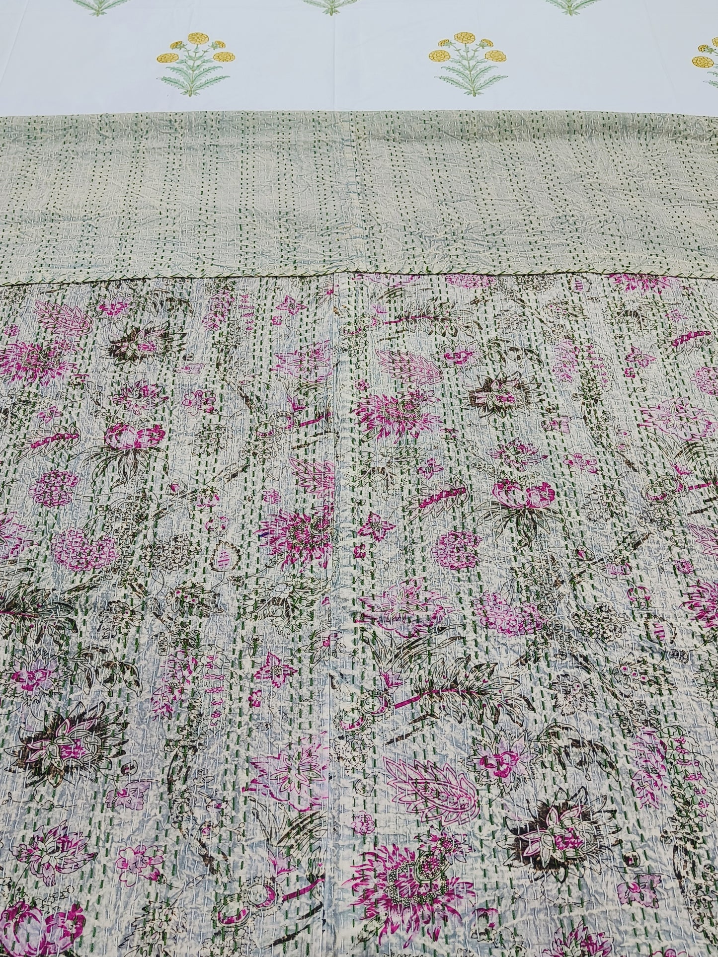 FRESH ARRIVAL Kantha Bedcovers Printed Premium