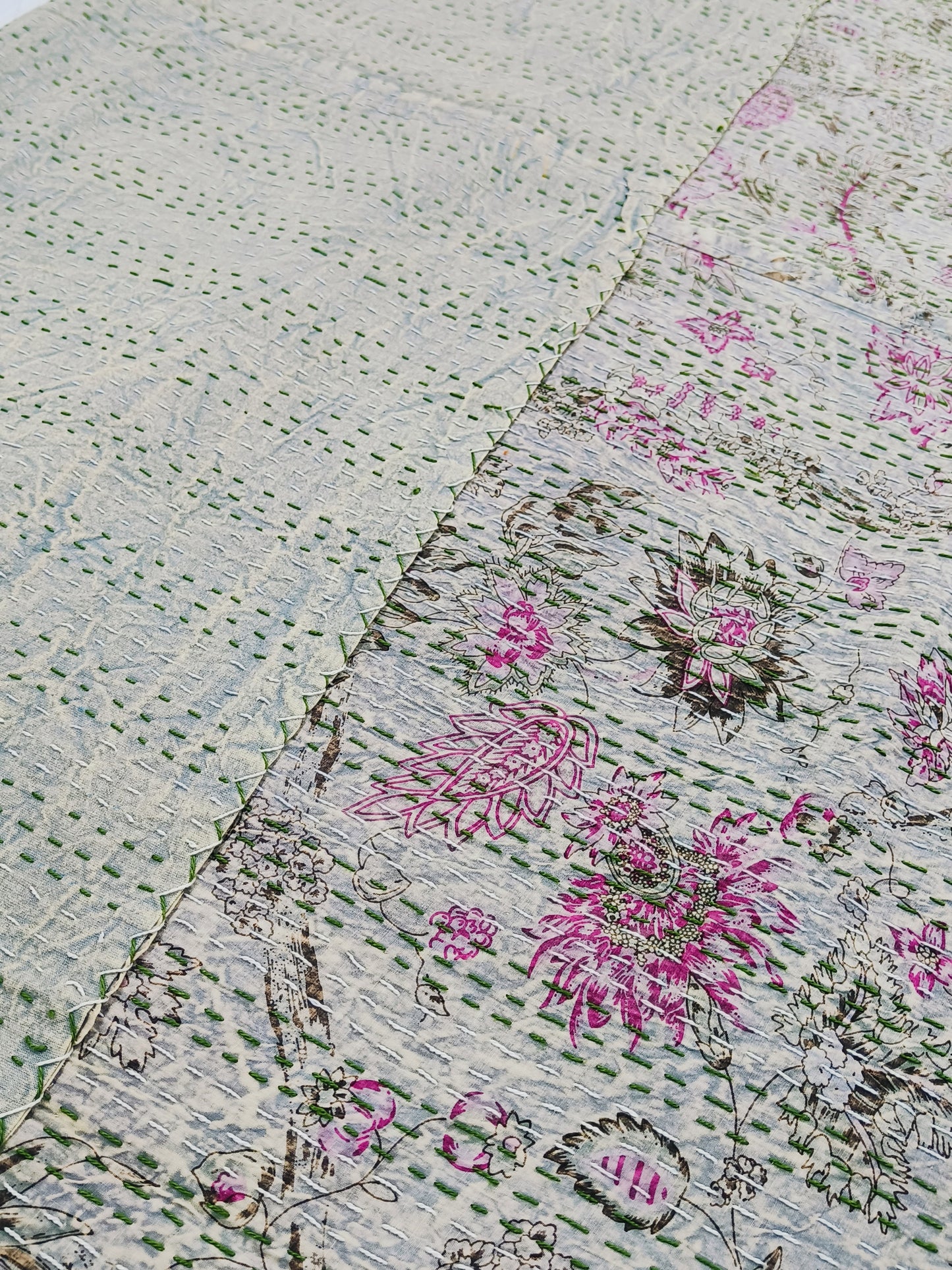 FRESH ARRIVAL Kantha Bedcovers Printed Premium