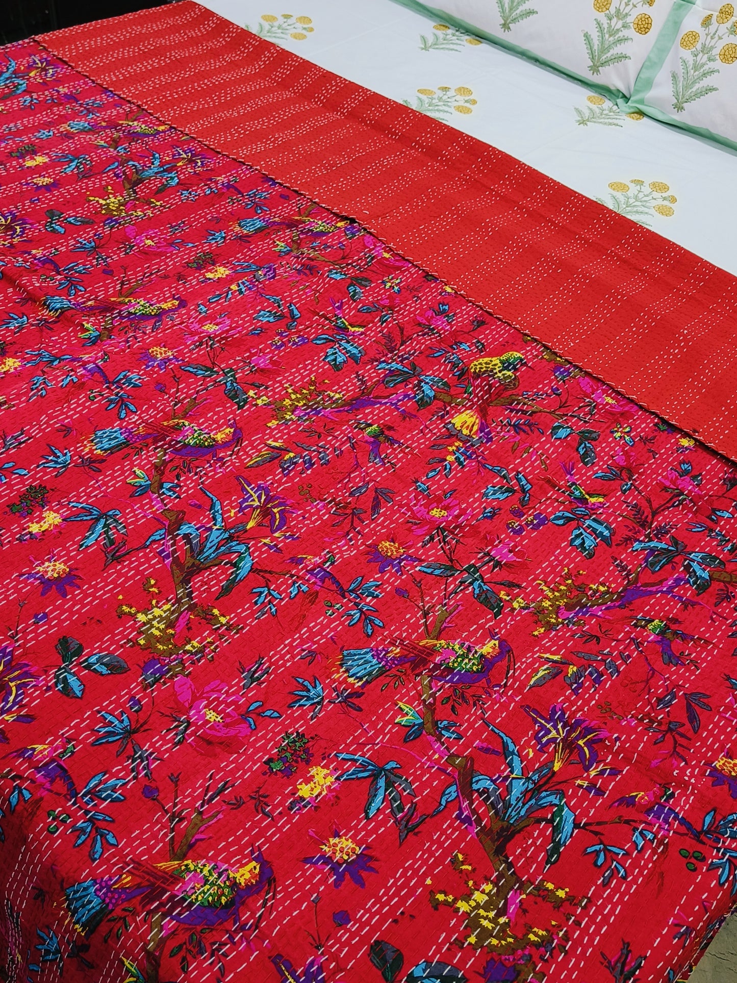FRESH ARRIVAL Kantha Bedcovers Printed Premium