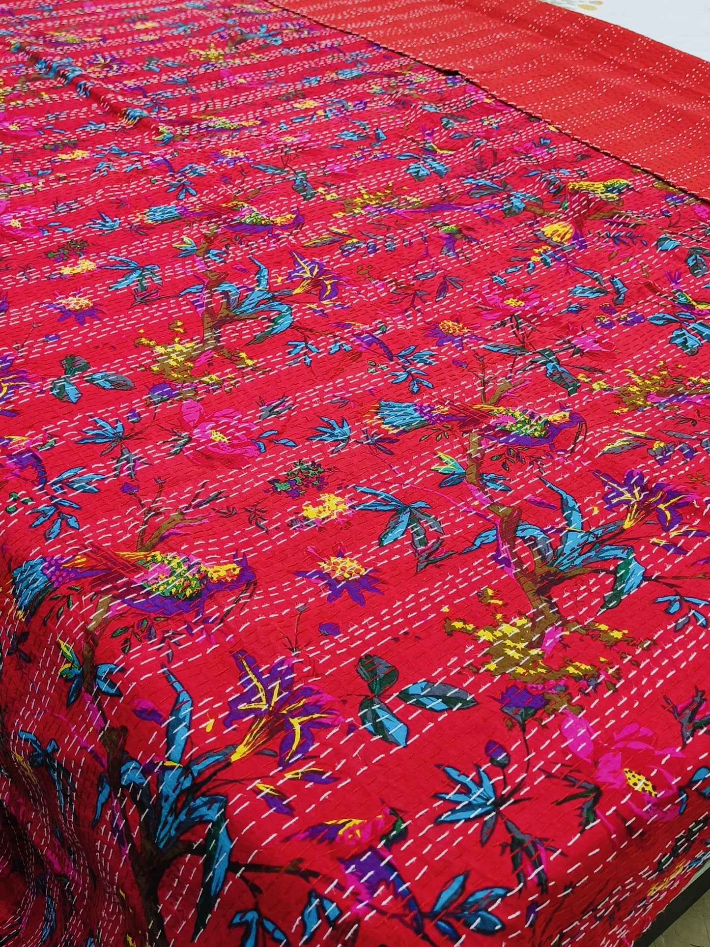 FRESH ARRIVAL Kantha Bedcovers Printed Premium