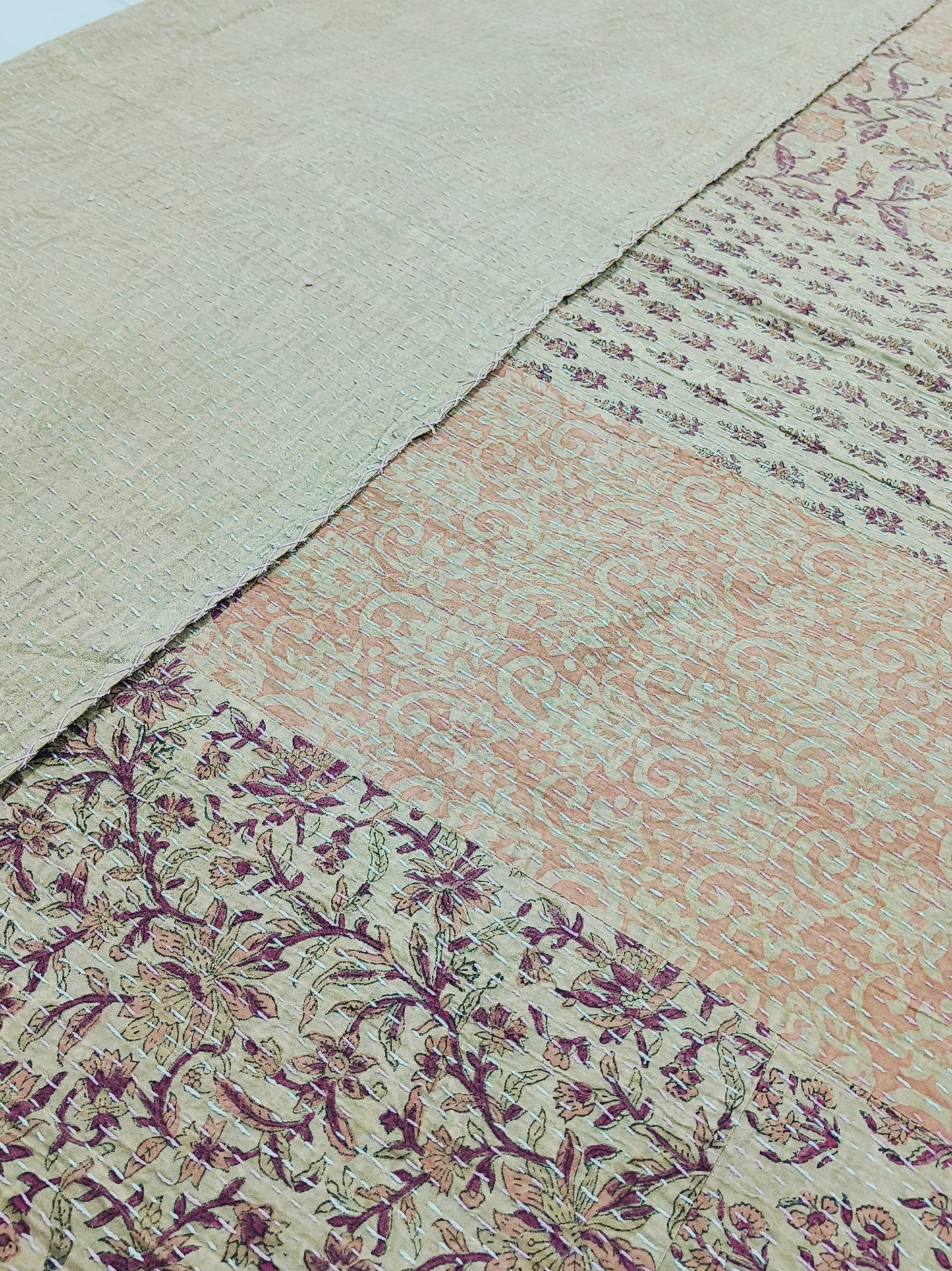 FRESH ARRIVAL Kantha Bedcovers Printed Premium