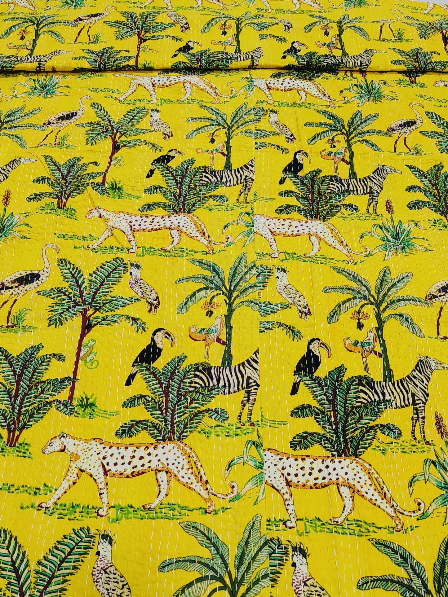 FRESH ARRIVAL Kantha Bedcovers Printed Premium