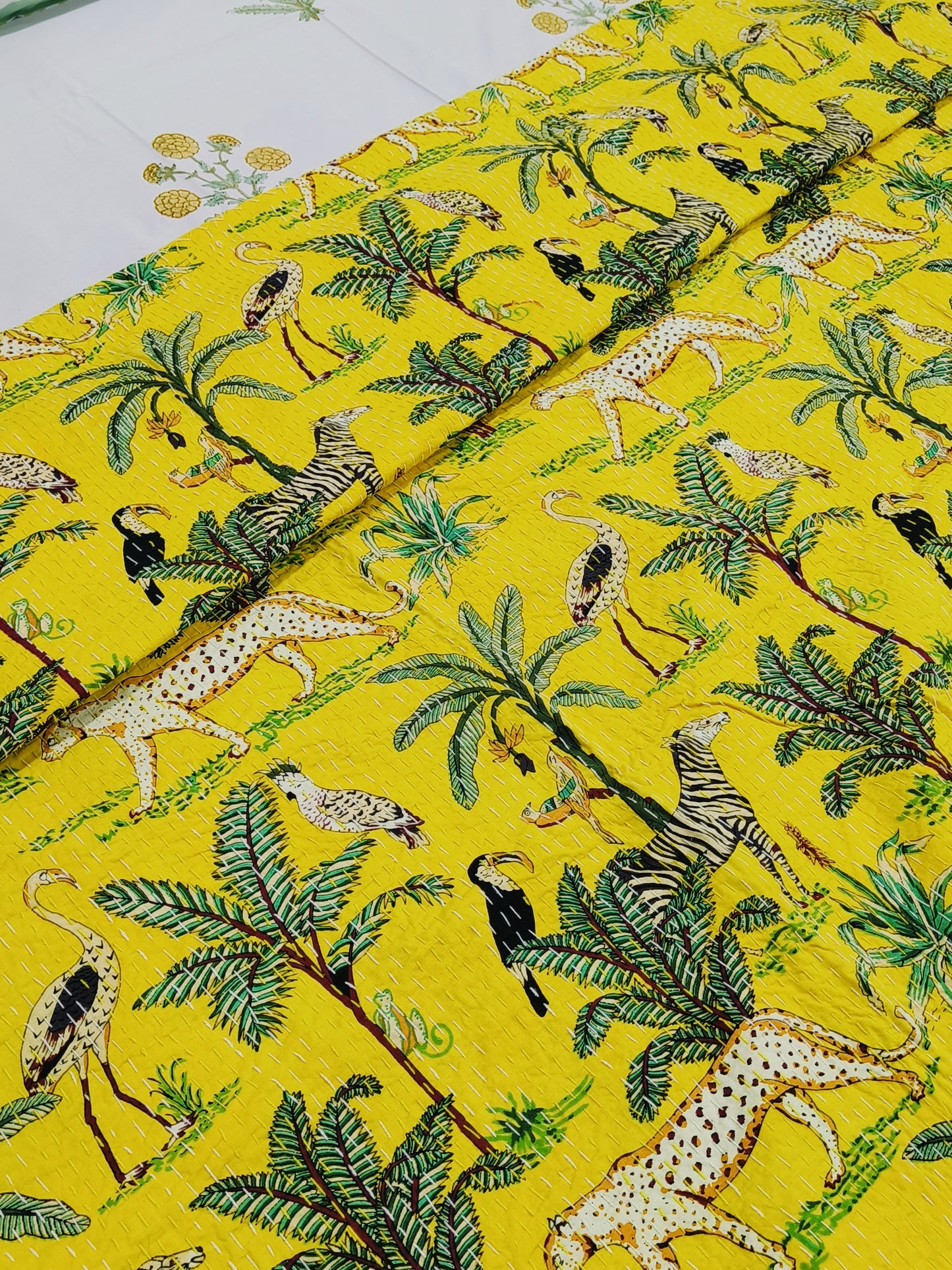 FRESH ARRIVAL Kantha Bedcovers Printed Premium
