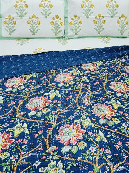 FRESH ARRIVAL Kantha Bedcovers Printed Premium