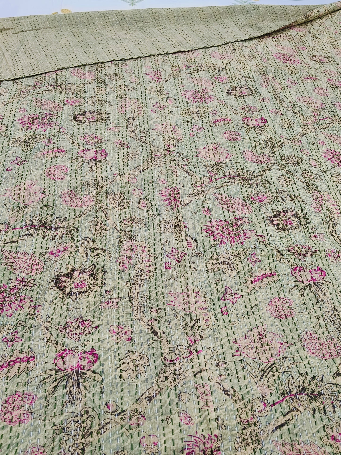FRESH ARRIVAL Kantha Bedcovers Printed Premium