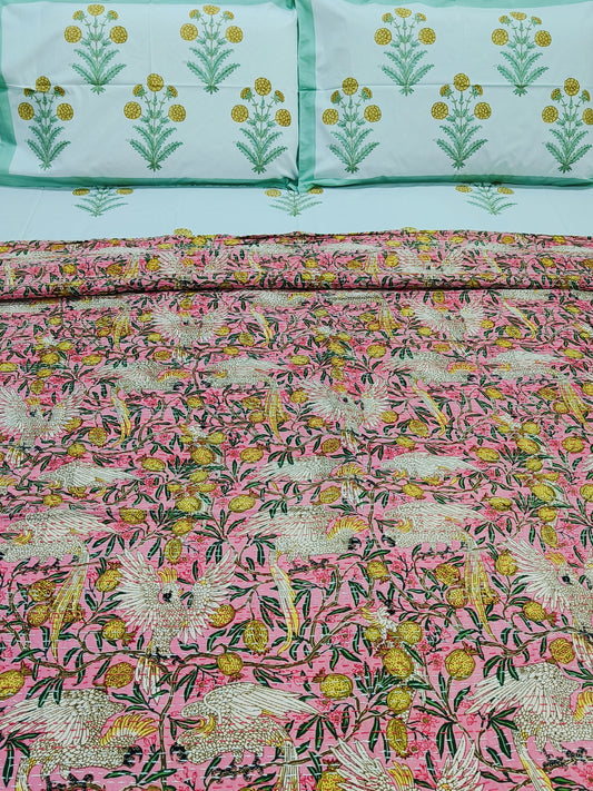 FRESH ARRIVAL Kantha Bedcovers Printed Premium