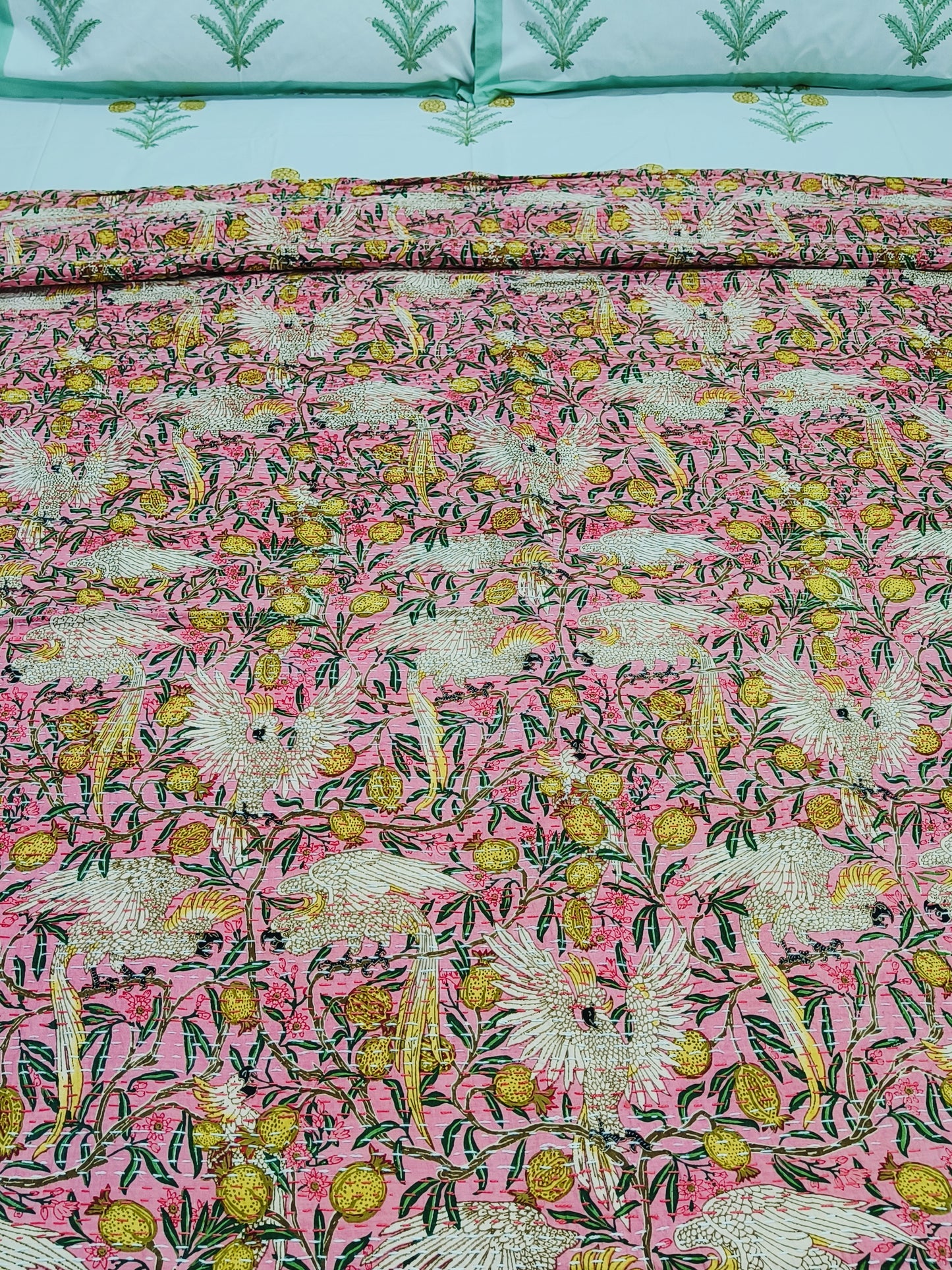 FRESH ARRIVAL Kantha Bedcovers Printed Premium