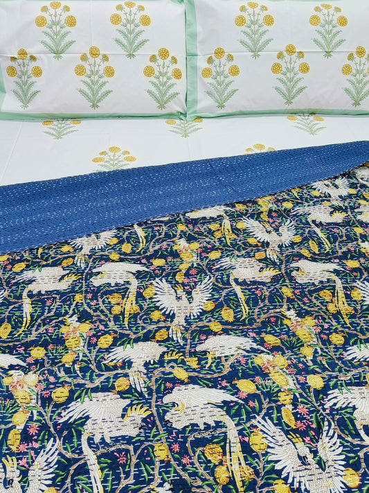 FRESH ARRIVAL Kantha Bedcovers Printed Premium