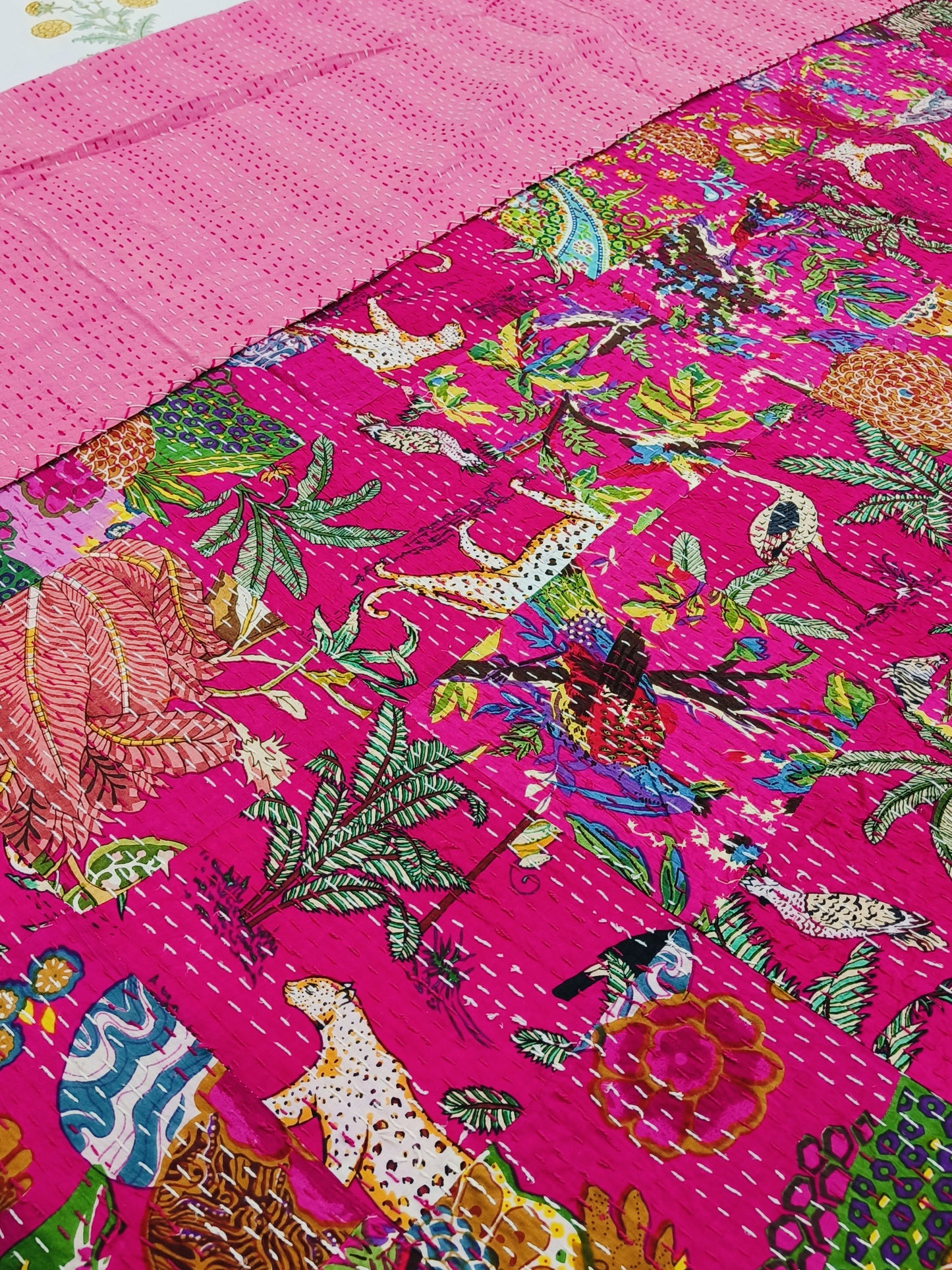 FRESH ARRIVAL Kantha Bedcovers Printed Premium