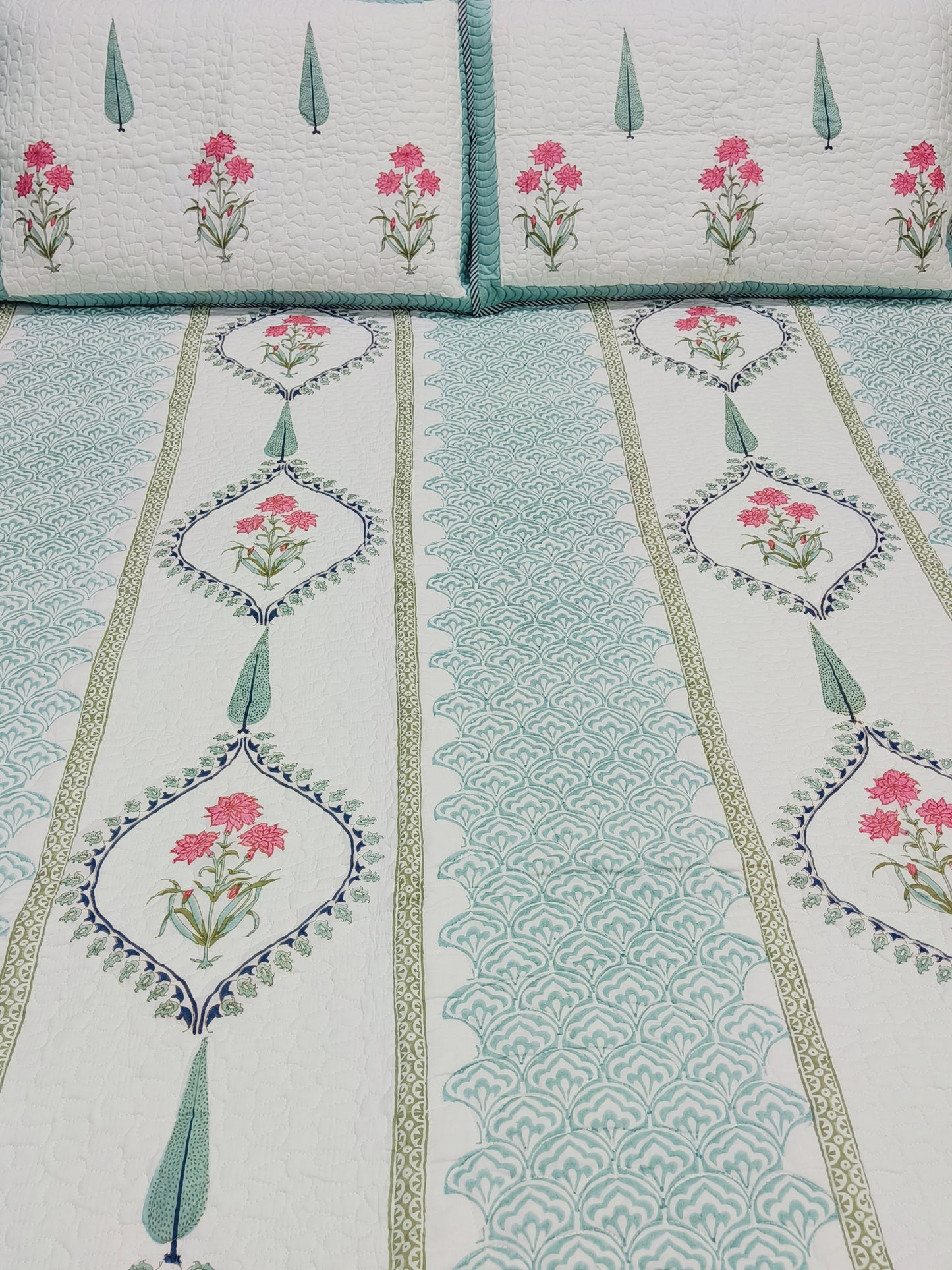 Handblock Printed Premium Mulmul Bedcovers