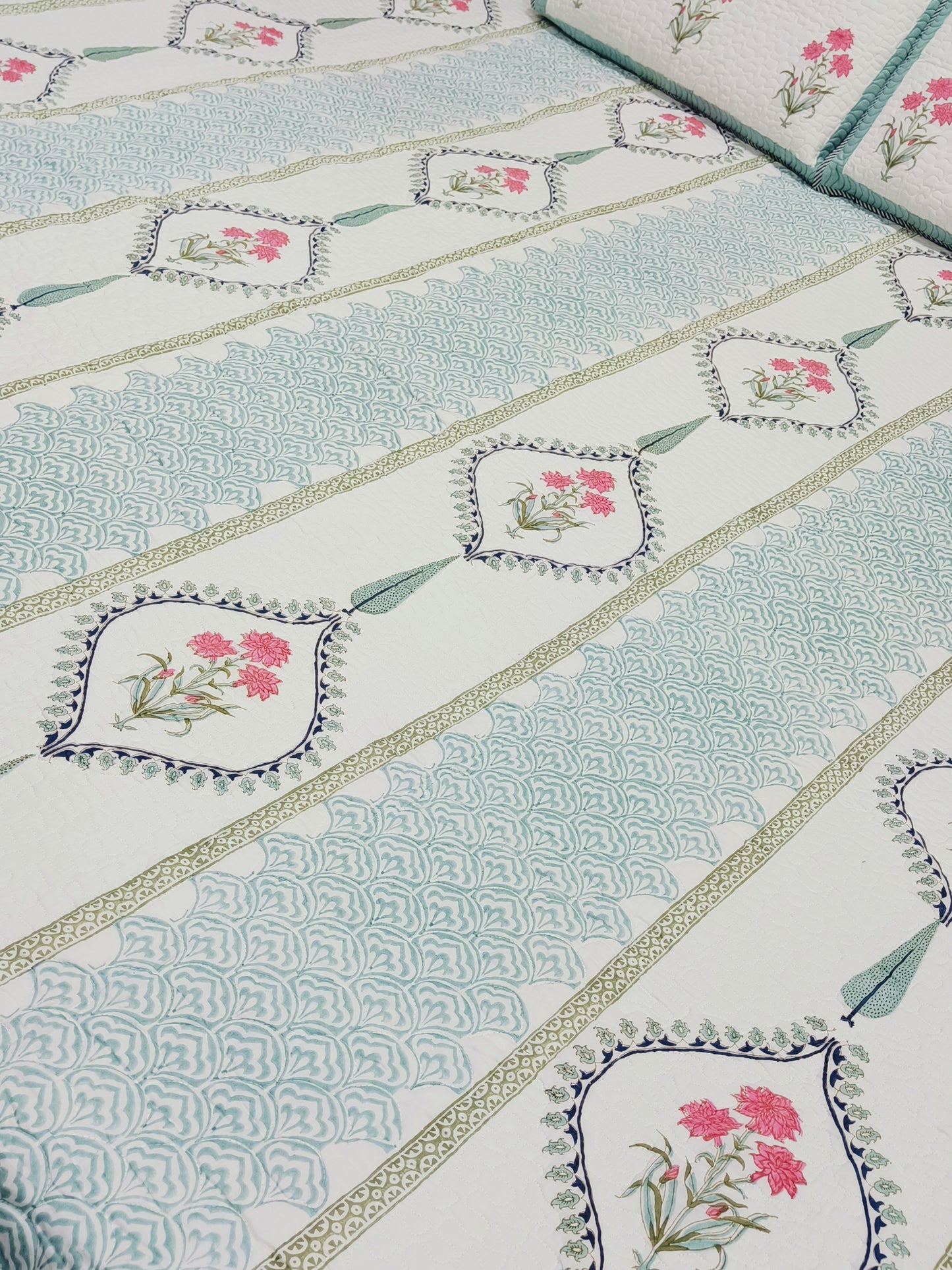 Handblock Printed Premium Mulmul Bedcovers