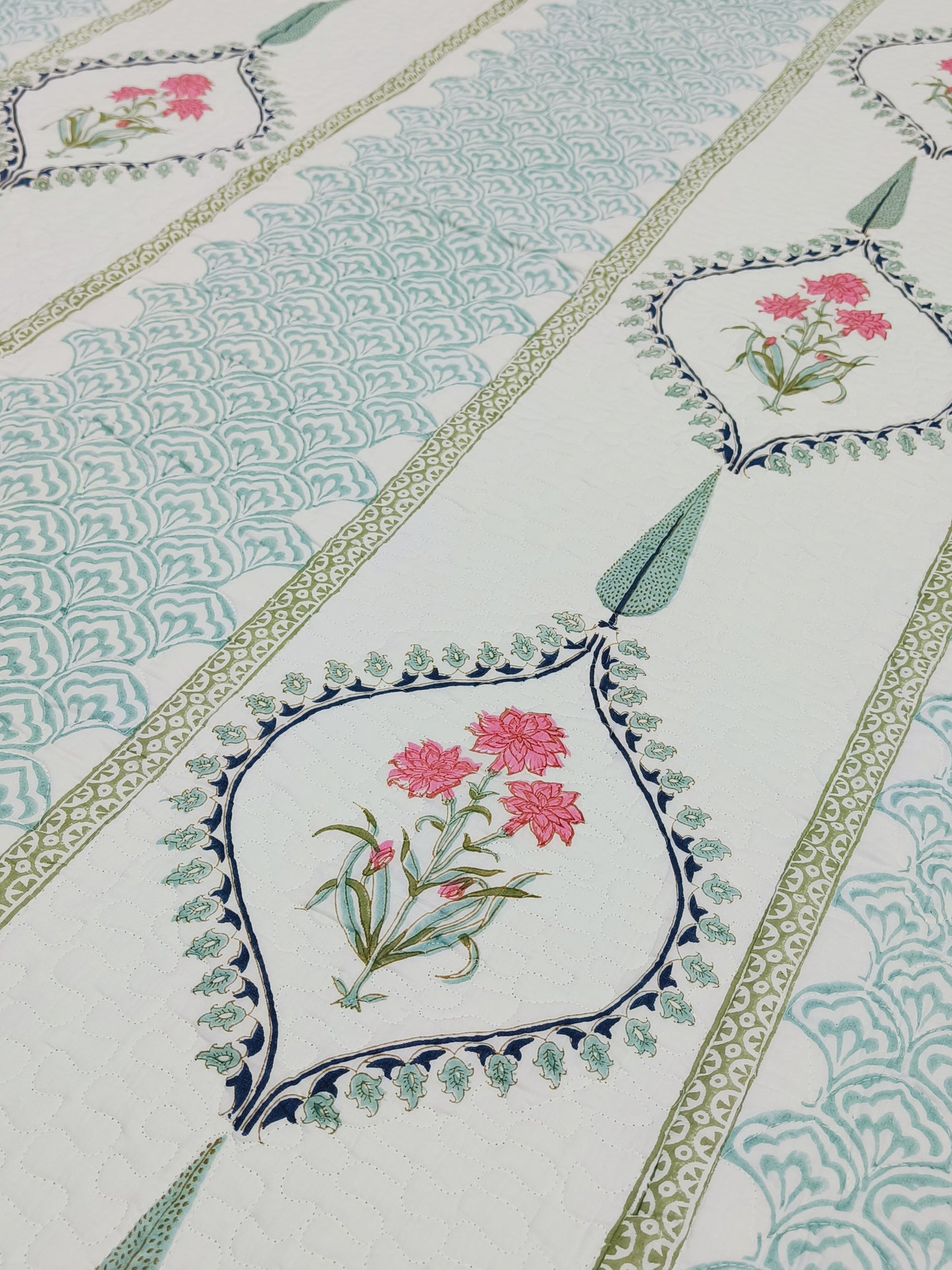 Handblock Printed Premium Mulmul Bedcovers