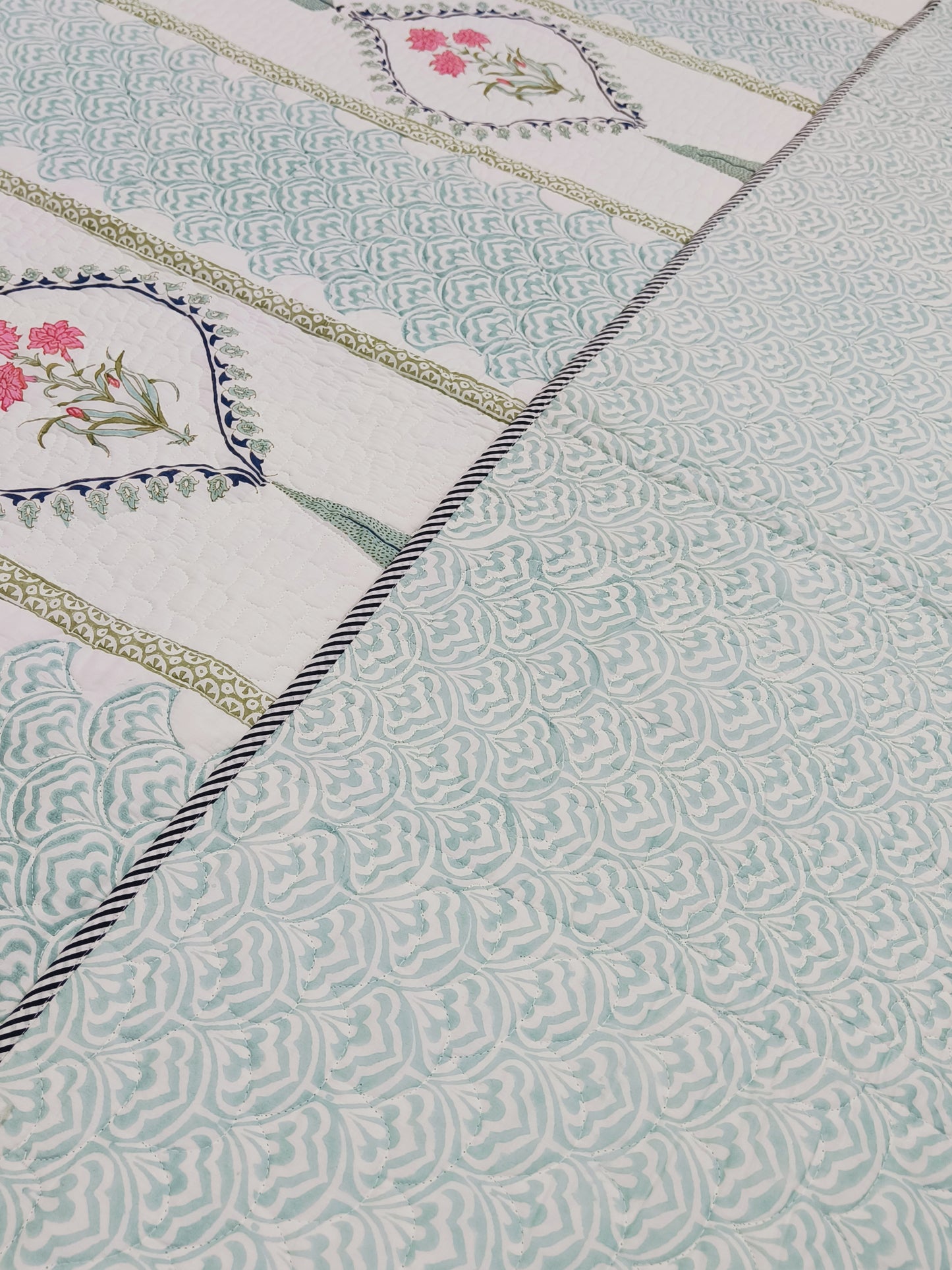 Handblock Printed Premium Mulmul Bedcovers