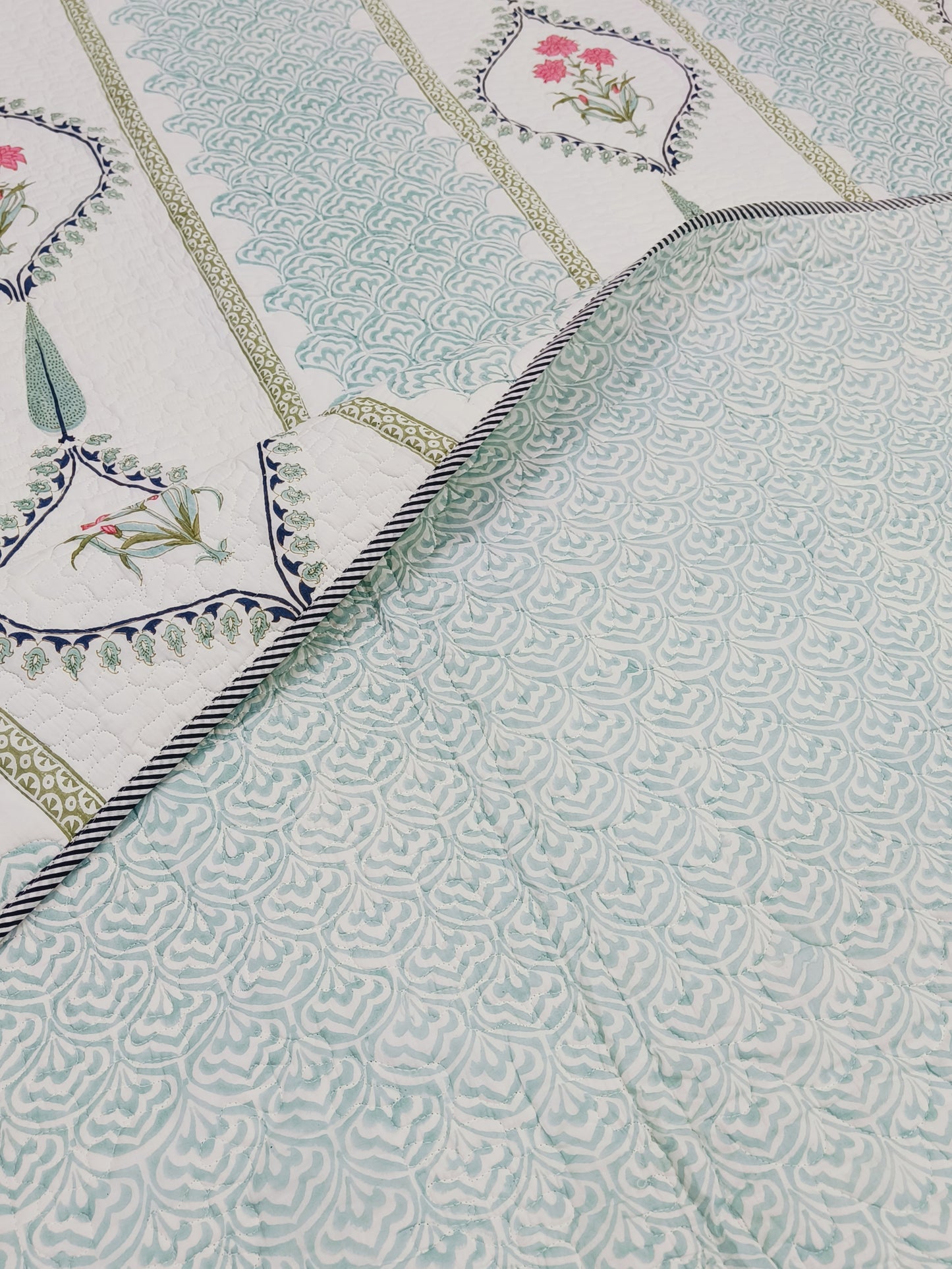 Handblock Printed Premium Mulmul Bedcovers