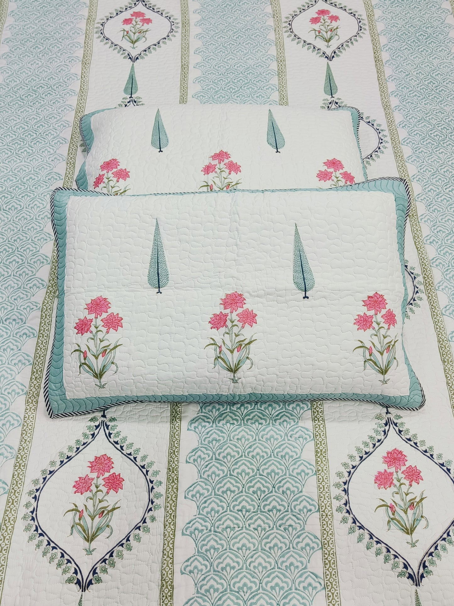 Handblock Printed Premium Mulmul Bedcovers