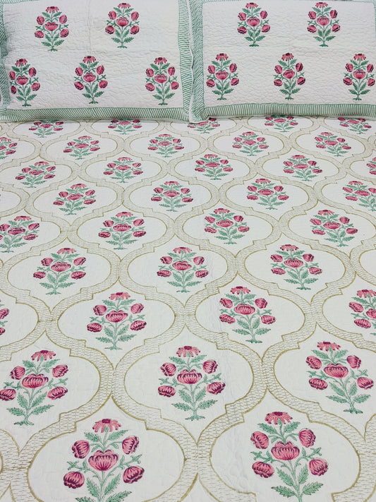 Handblock Printed Premium Mulmul Bedcovers