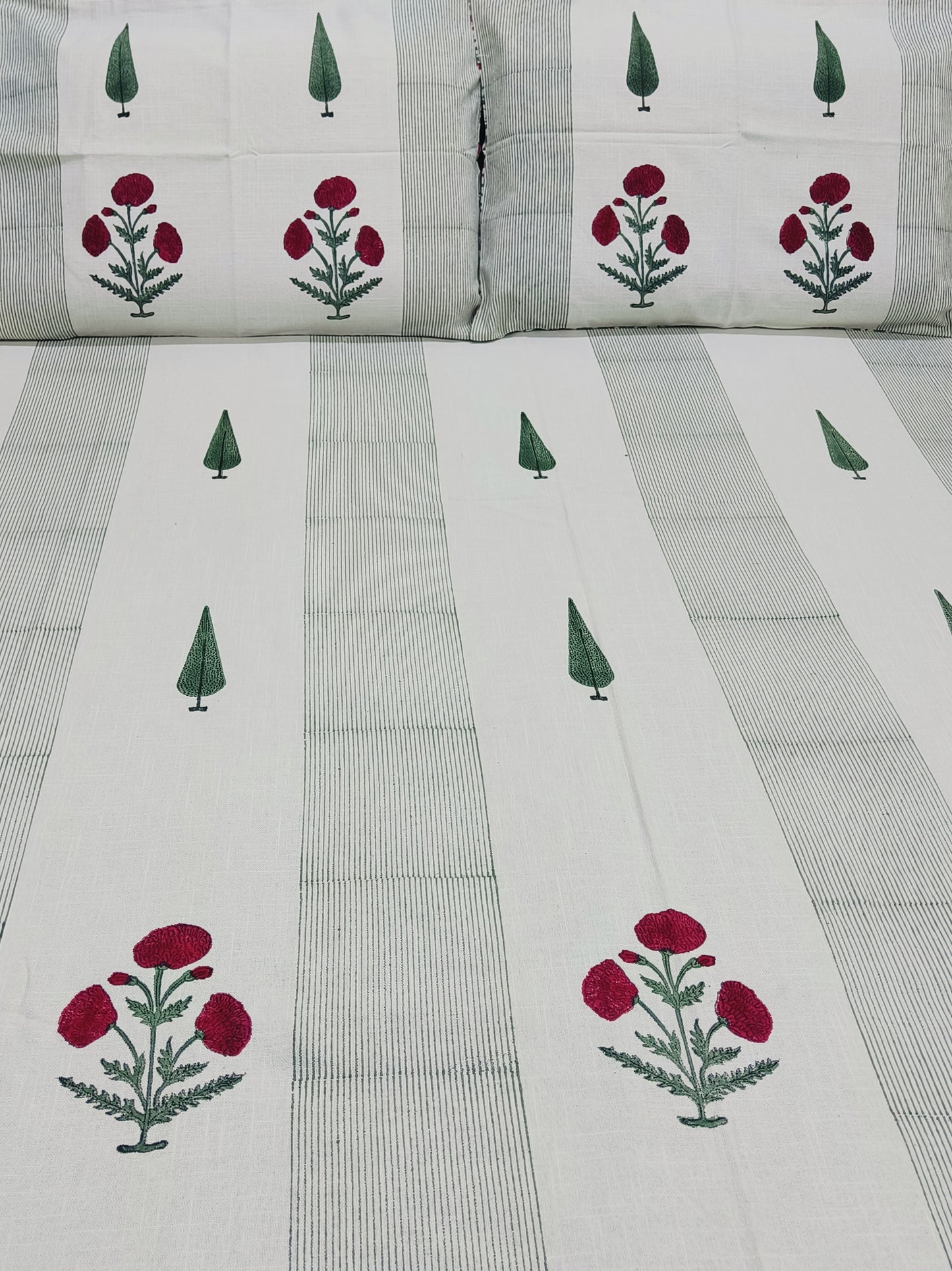 Handblock Printed Premium SLUB Bedcovers