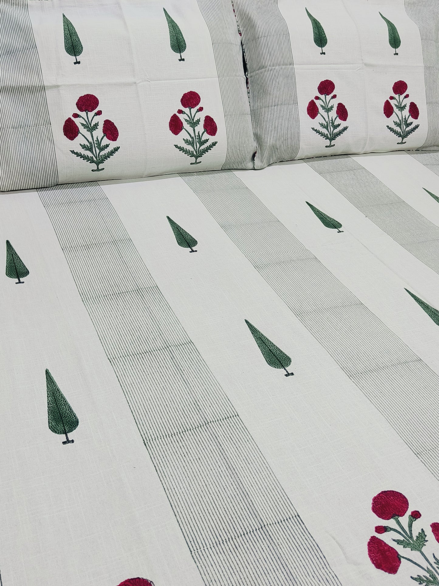 Handblock Printed Premium SLUB Bedcovers