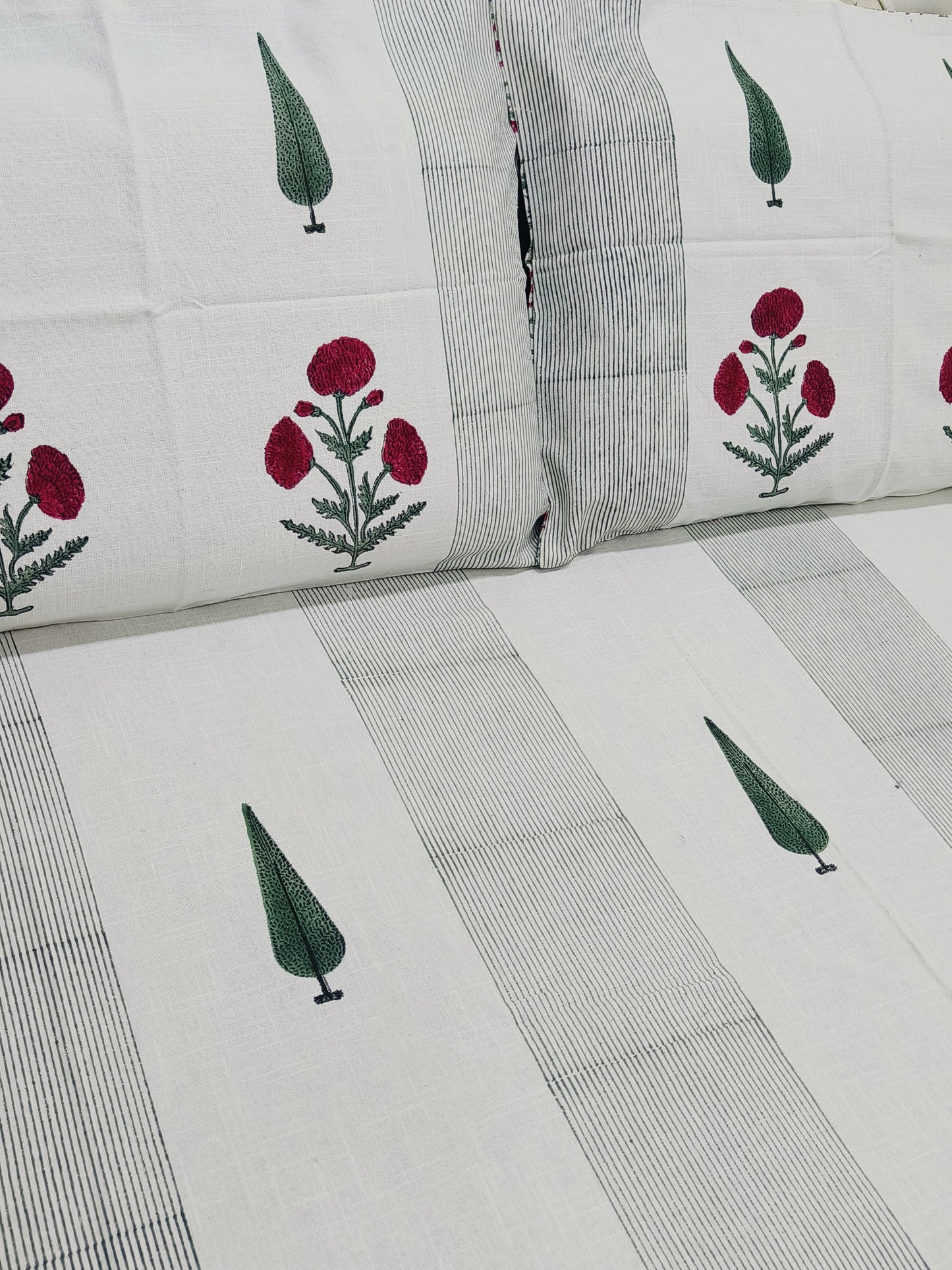 Handblock Printed Premium SLUB Bedcovers