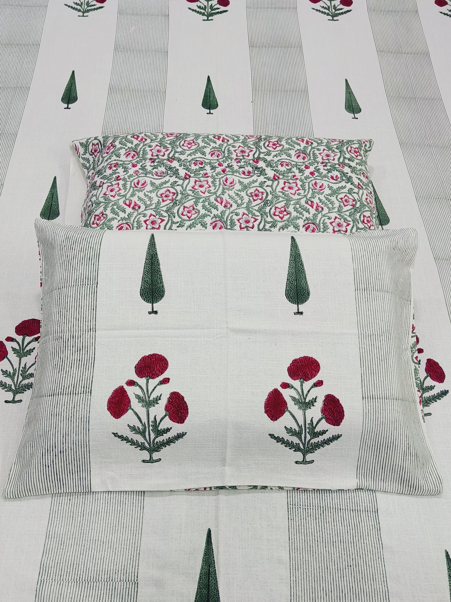 Handblock Printed Premium SLUB Bedcovers