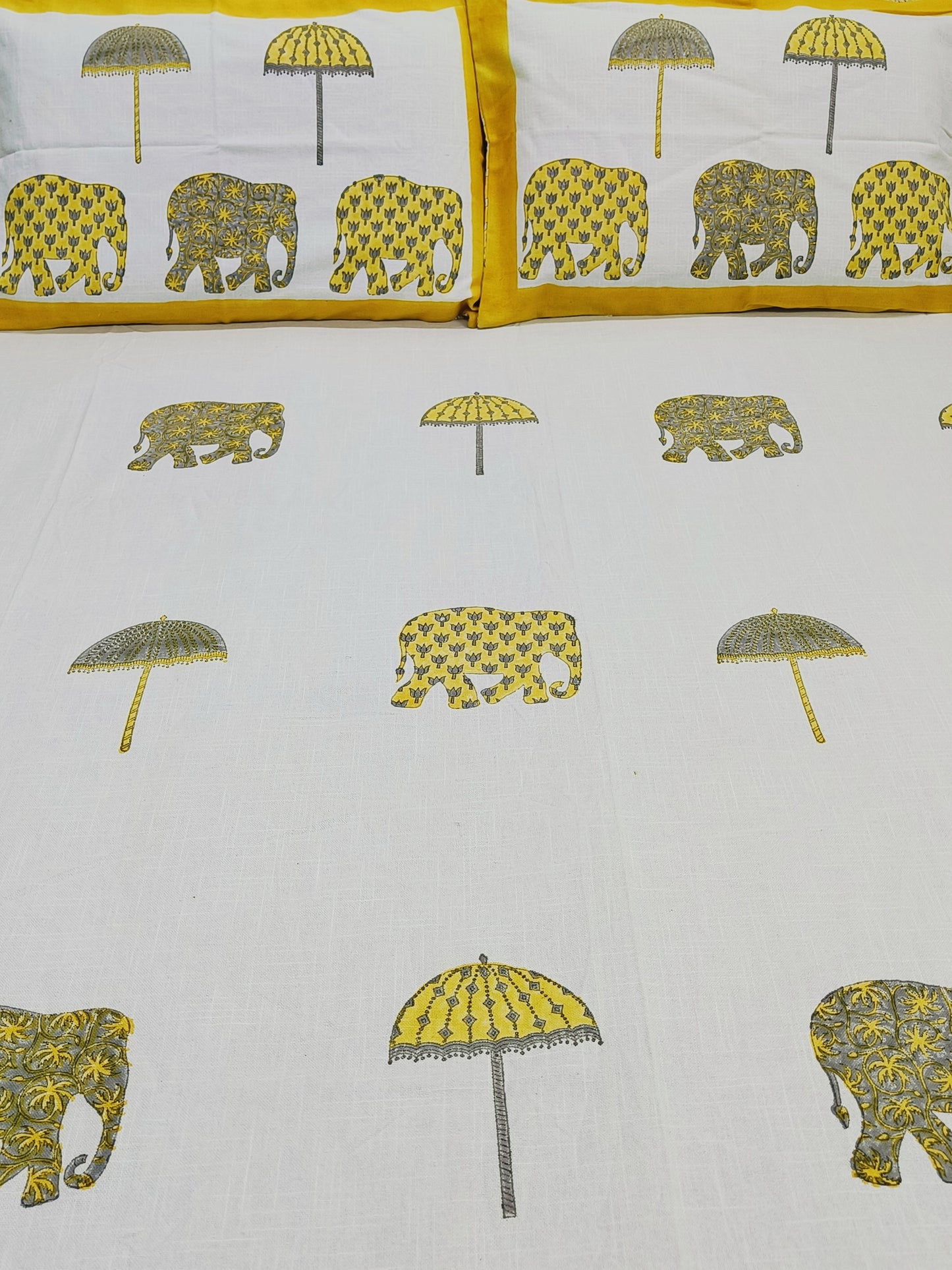 Handblock Printed Premium SLUB Bedcovers