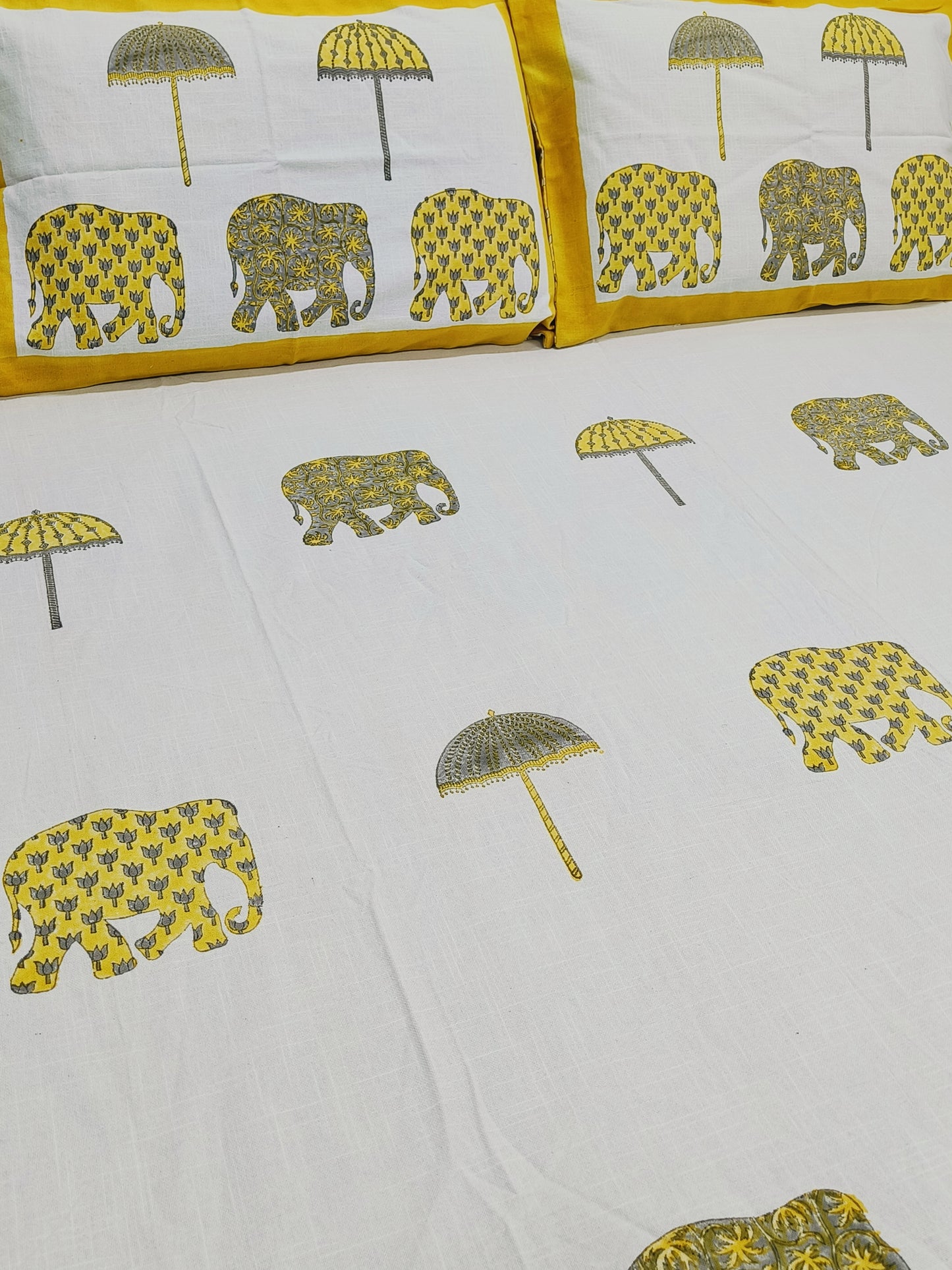 Handblock Printed Premium SLUB Bedcovers
