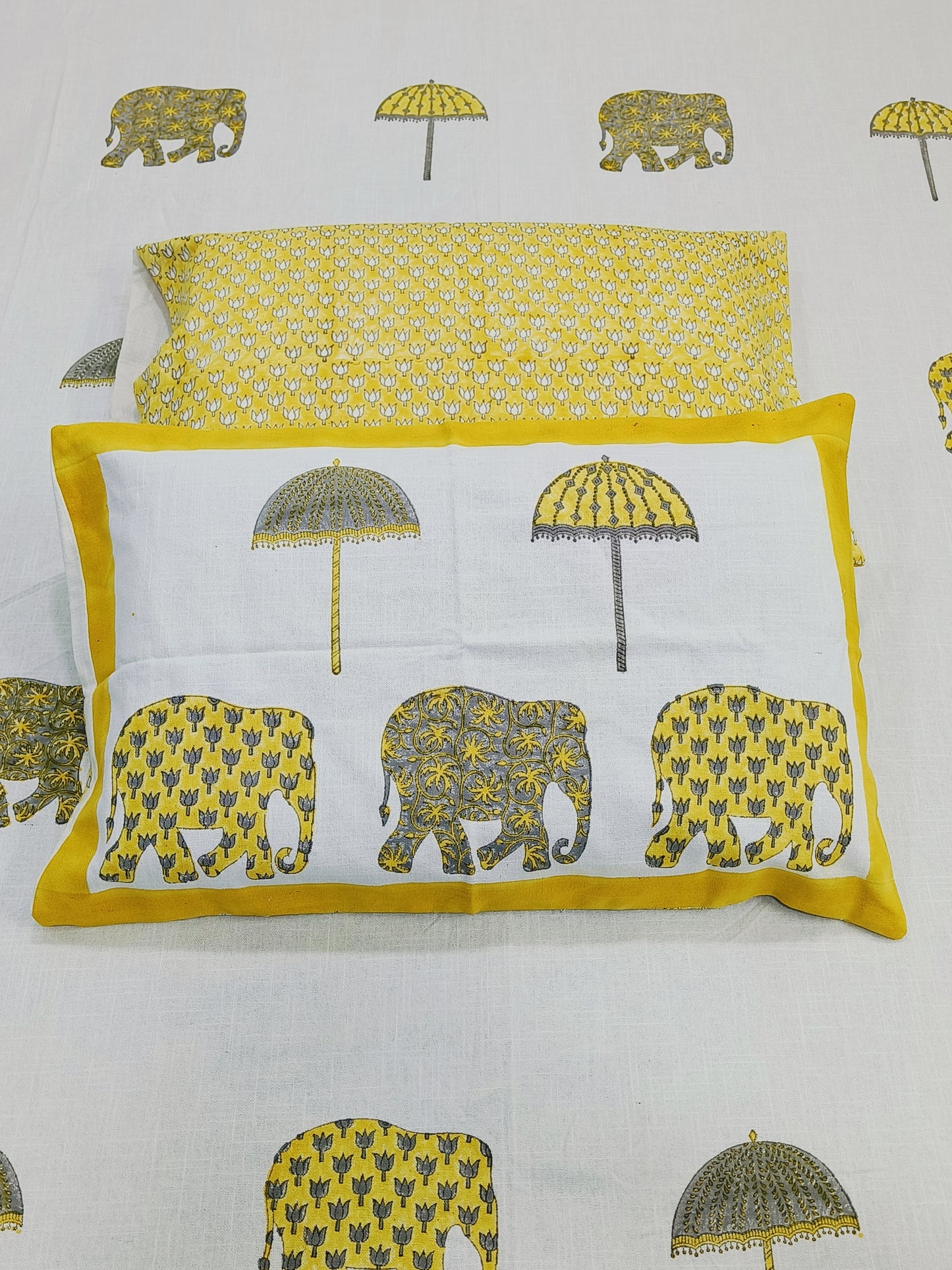 Handblock Printed Premium SLUB Bedcovers