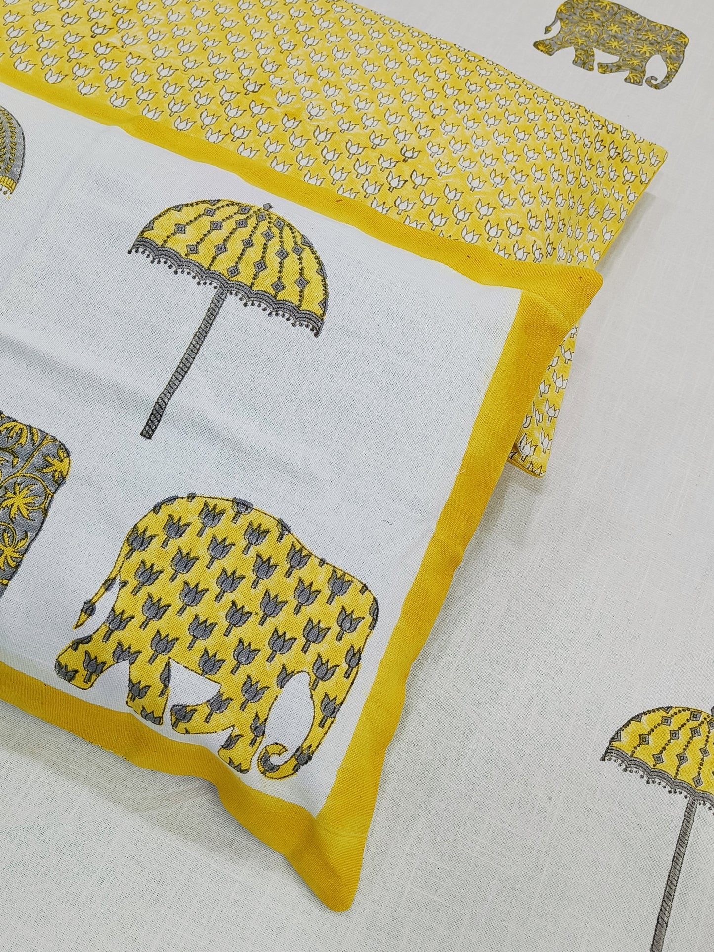 Handblock Printed Premium SLUB Bedcovers
