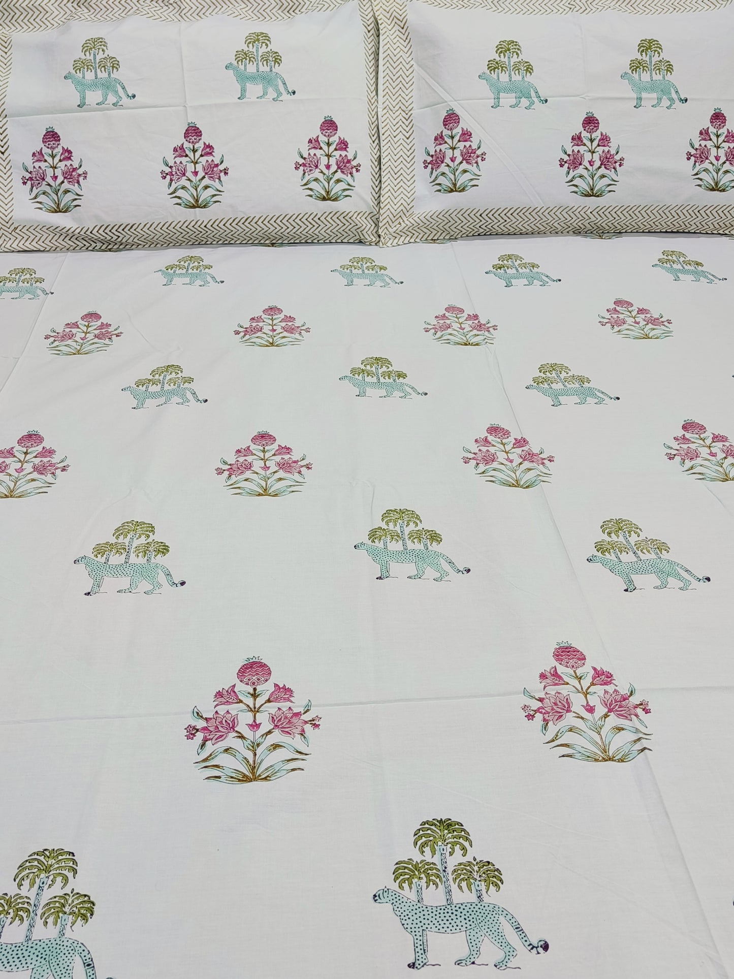 FRESH ARRIVAL Handblock Printed Premium Bedsheets (Dispatch Time 24 Hours)