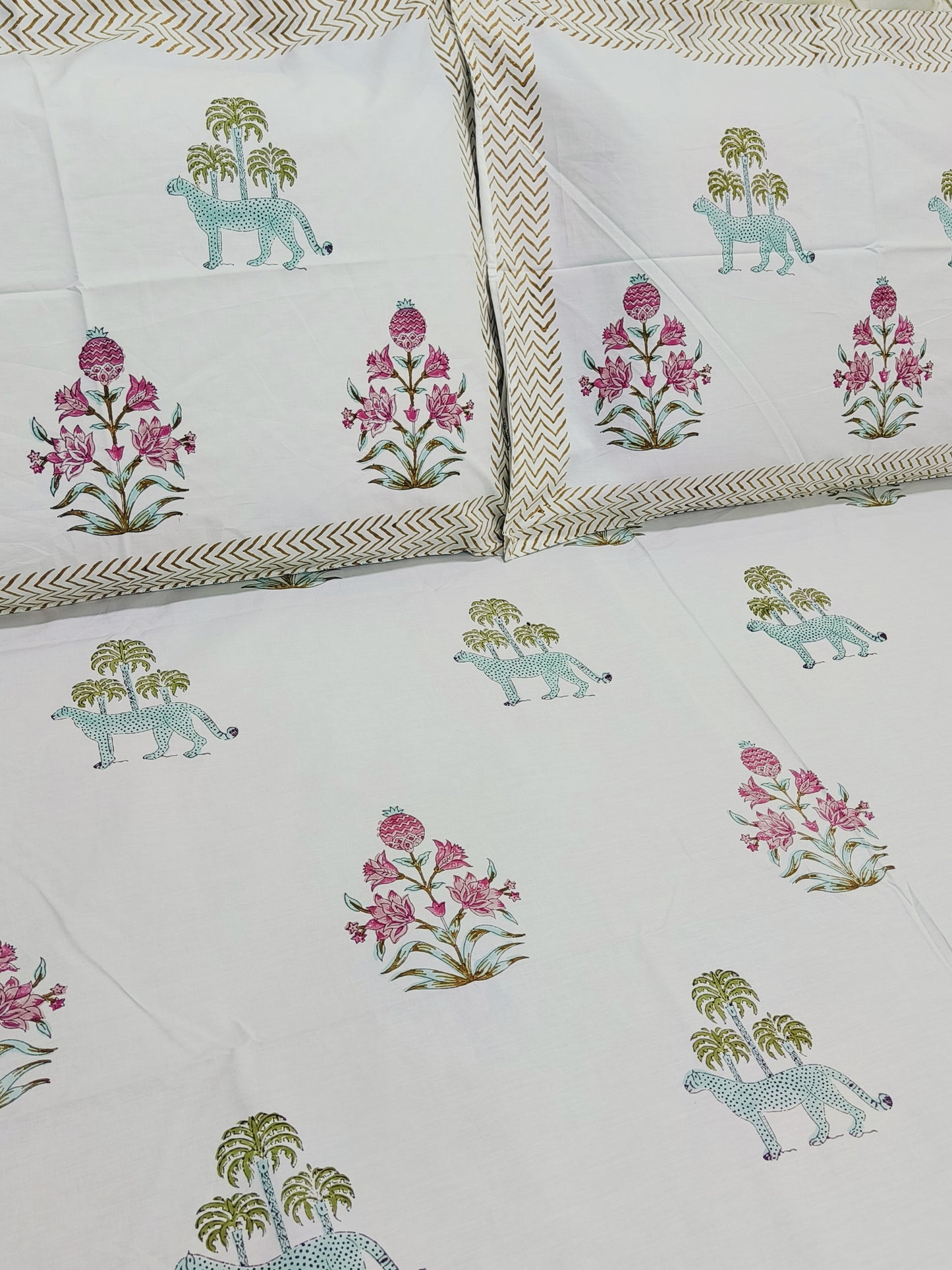 FRESH ARRIVAL Handblock Printed Premium Bedsheets (Dispatch Time 24 Hours)
