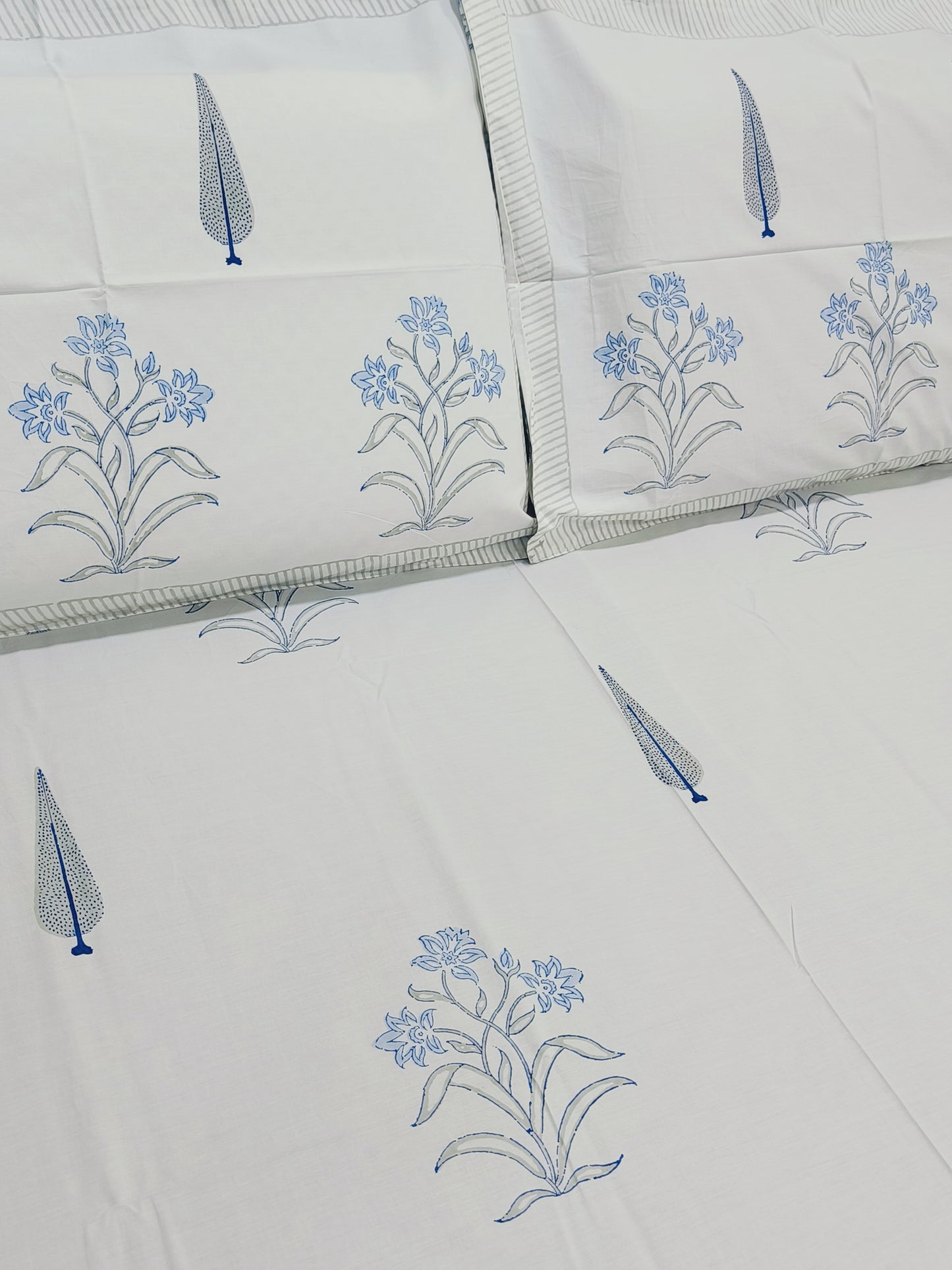 FRESH ARRIVAL Handblock Printed Premium Bedsheets (Dispatch Time 24 Hours)