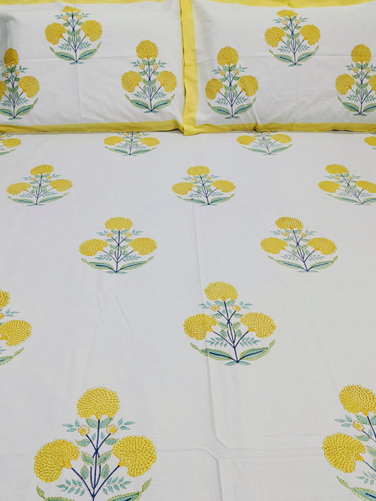 Bedsheet With King Size Pillow Cases