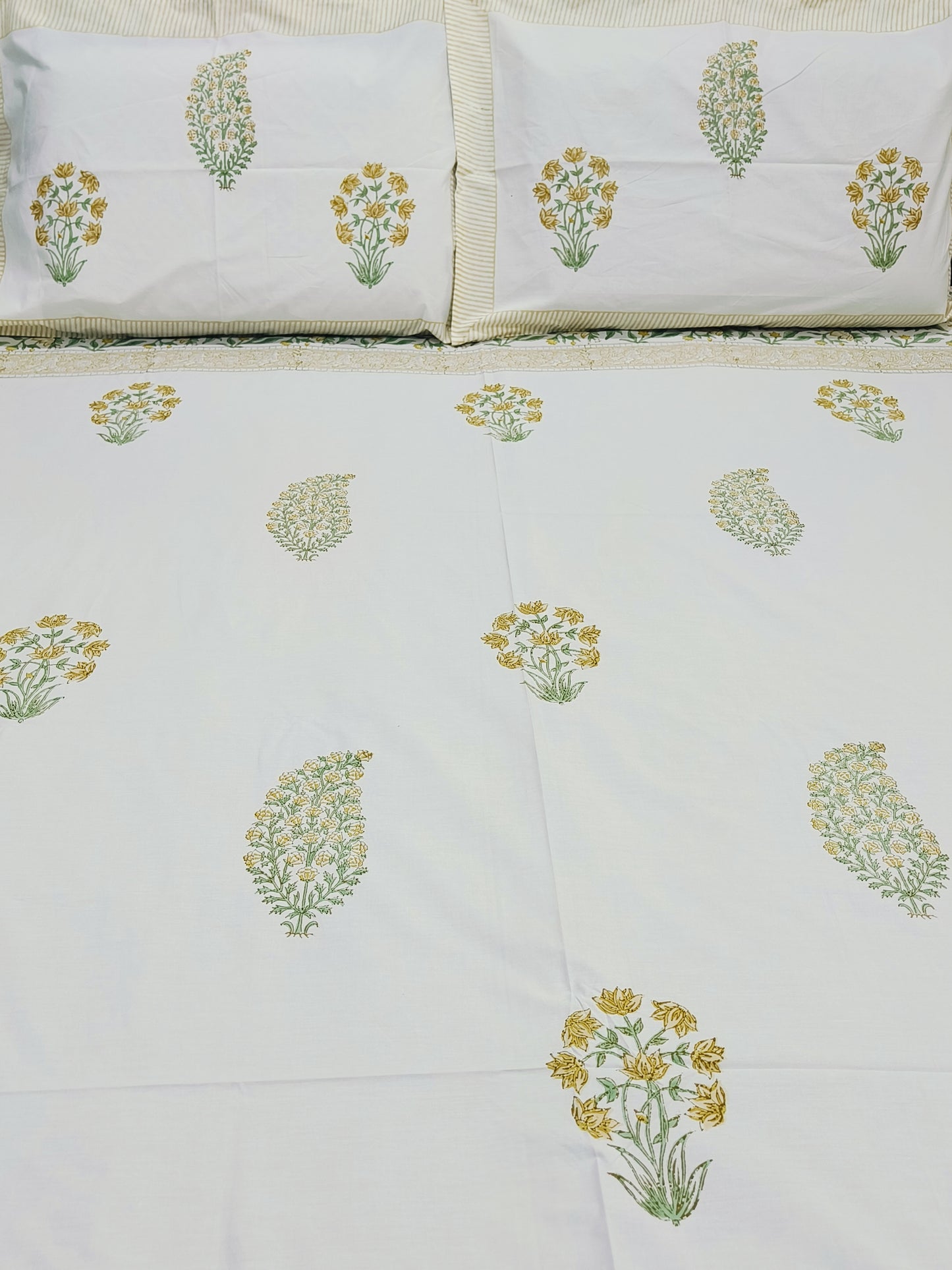 FRESH ARRIVAL Handblock Printed Premium Bedsheets (Dispatch Time 24 Hours)
