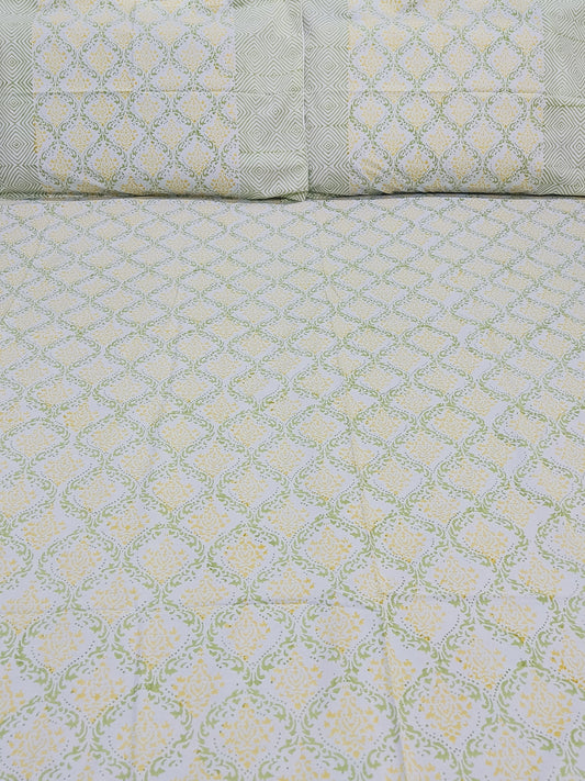 FRESH ARRIVAL Handblock Printed Premium Bedsheets (Dispatch Time 24 Hours)