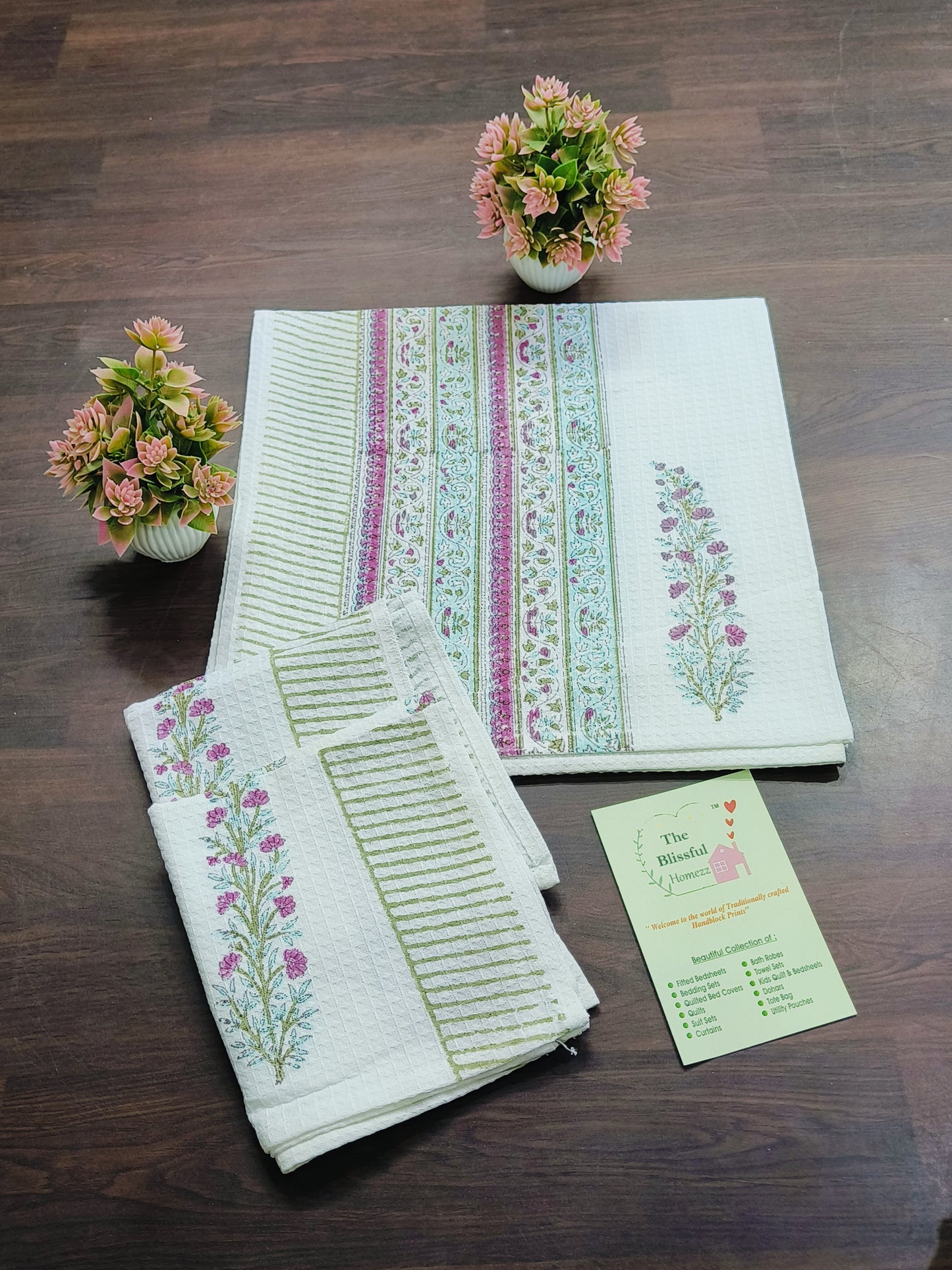 Handblock Printed Towels