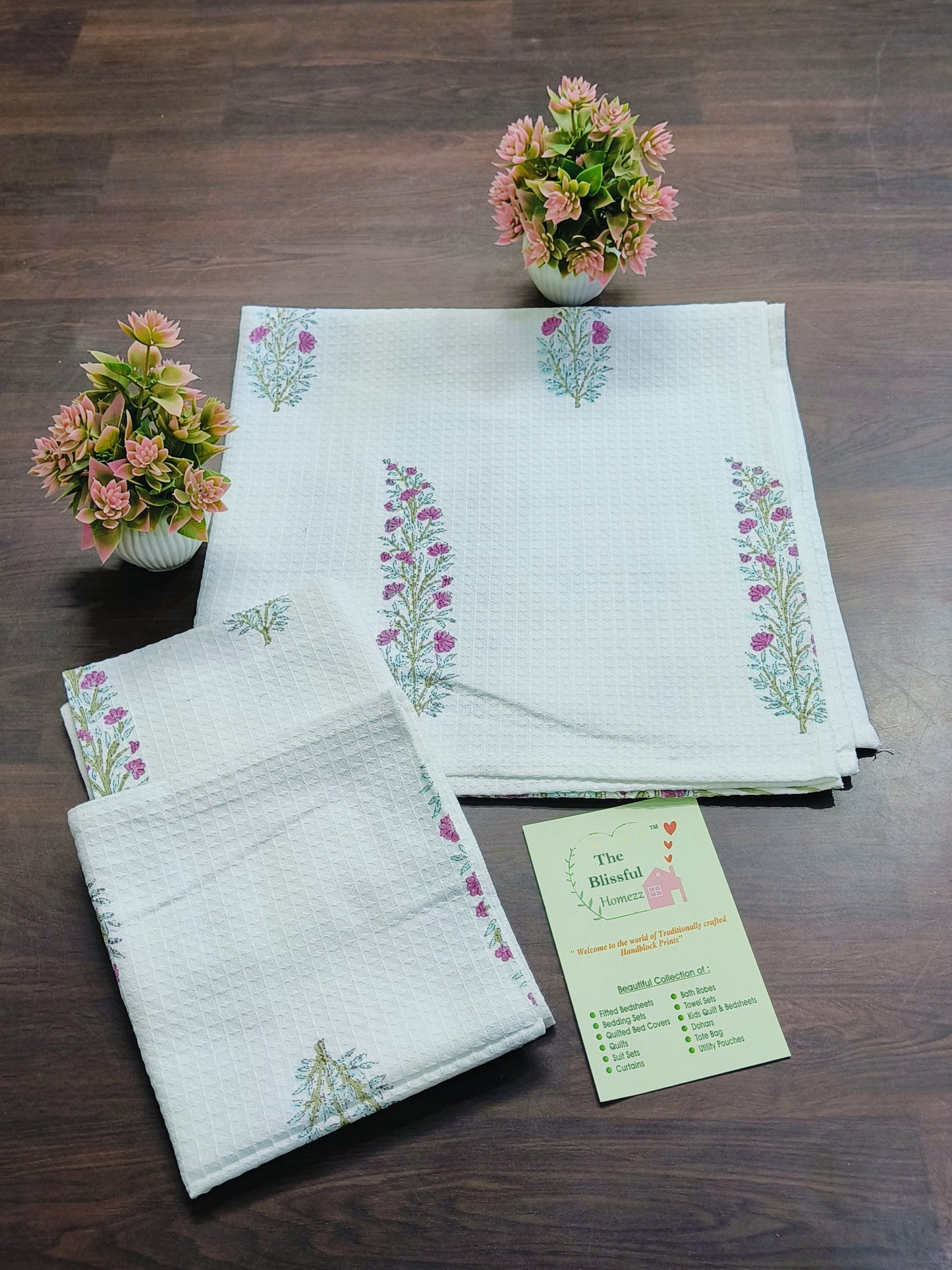 Handblock Printed Towels